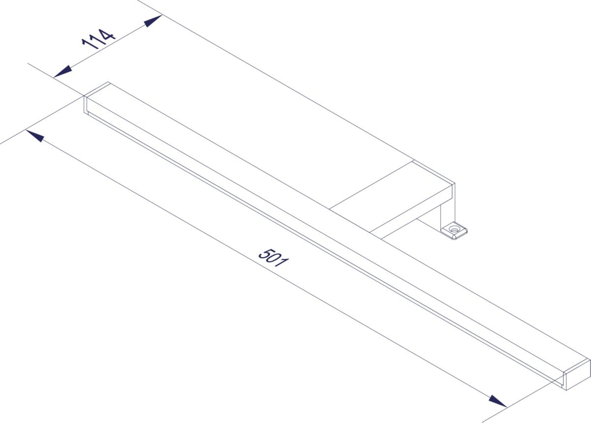 Fackelmann LED Aufsatzleuchte 50 cm