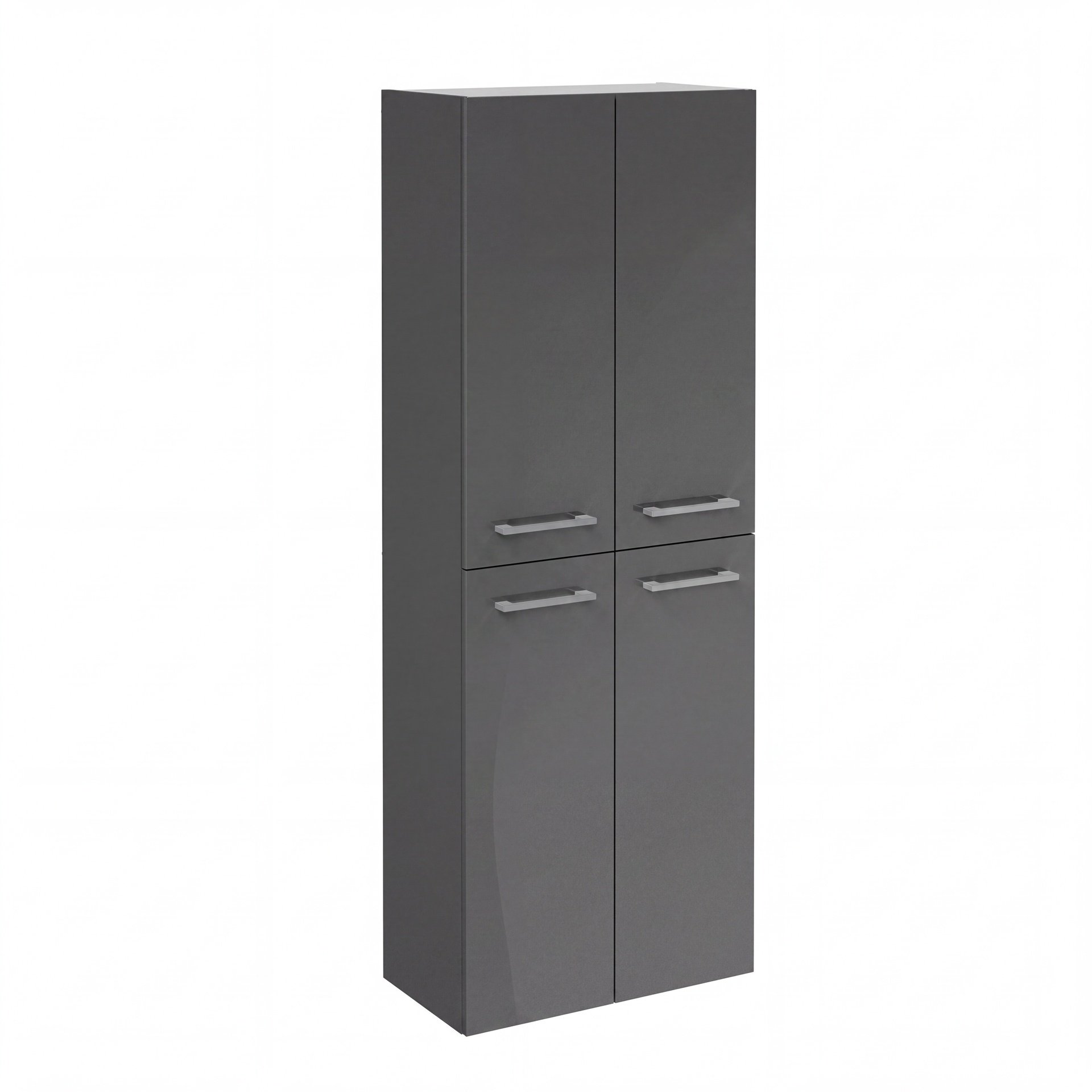FACKELMANN B.ROUND Doppel Hochschrank 30 cm breit, Anthrazit