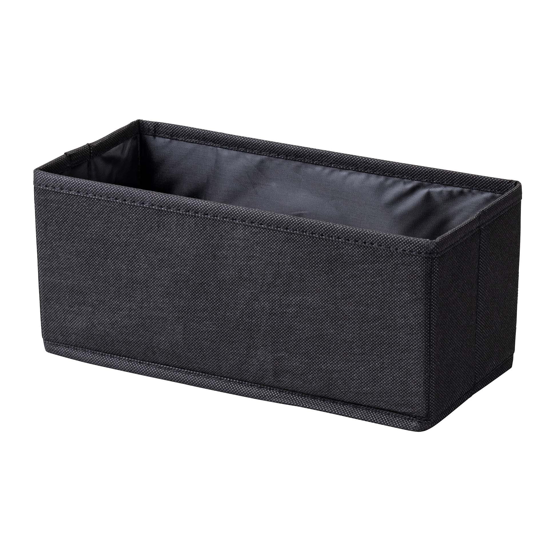 Fackelmann Aufbewahrungskorb 28 cm, Schwarz, faltbar