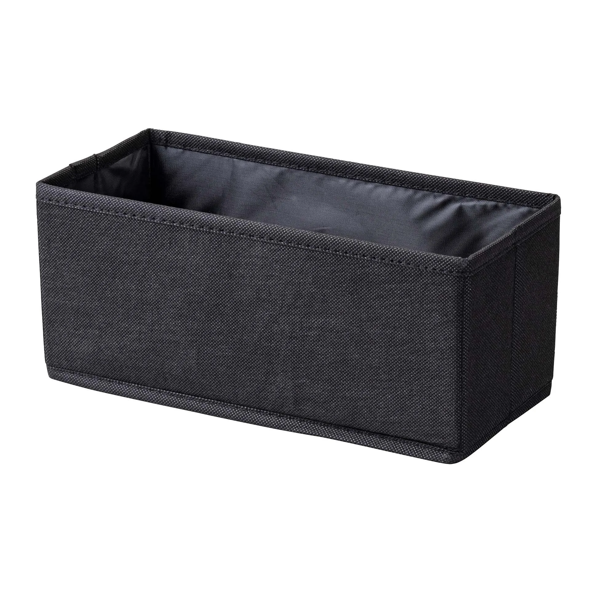 FACKELMANN Aufbewahrungskorb 28 cm breit, Schwarz, faltbar