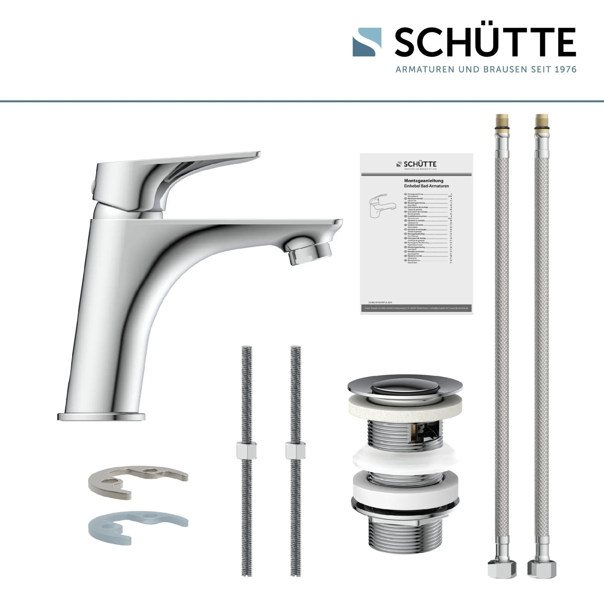 SCHÜTTE BOSTON Waschtischarmatur, Chrom