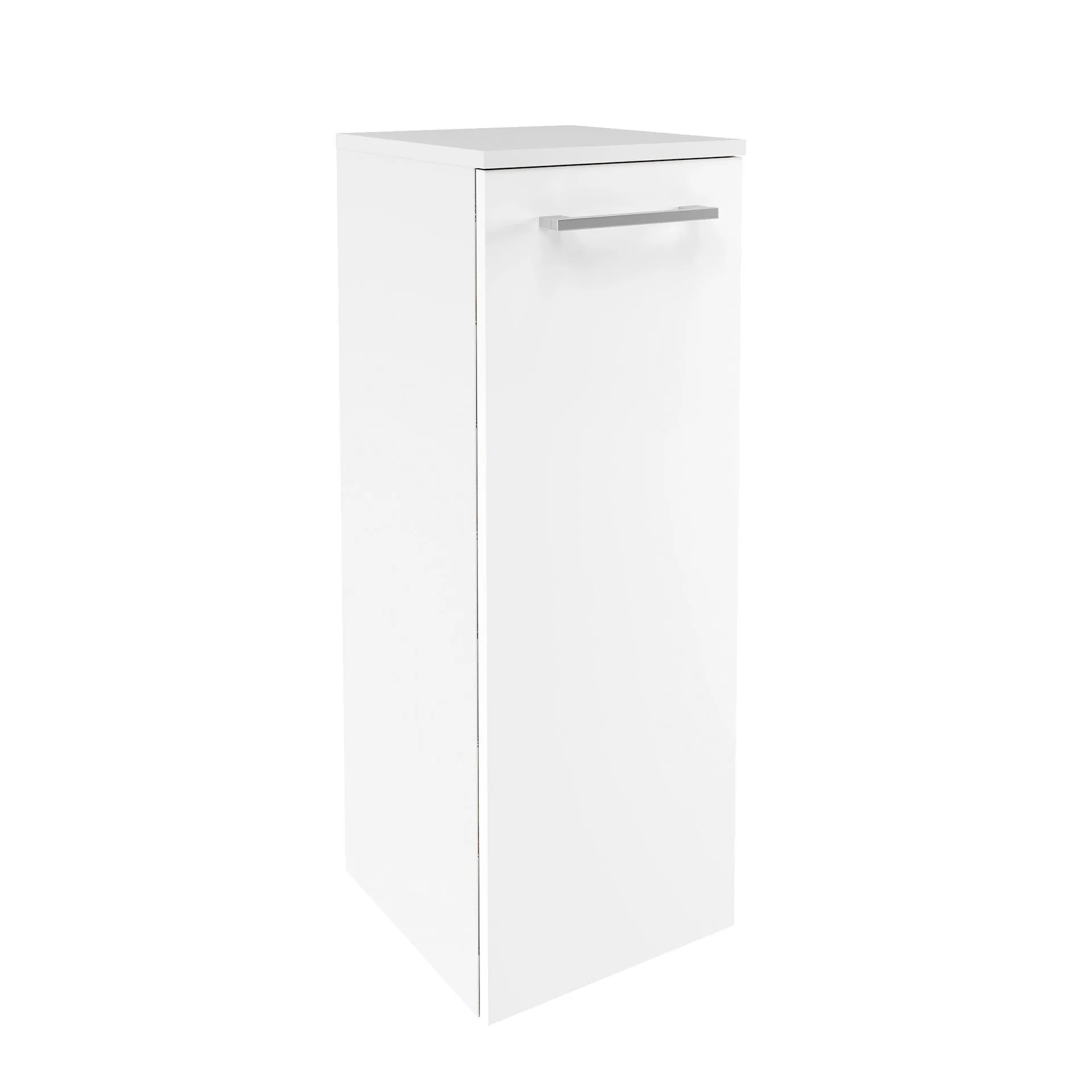 FACKELMANN VERONA Midischrank 30 cm breit, Weiß Hochglanz, Türanschlag links