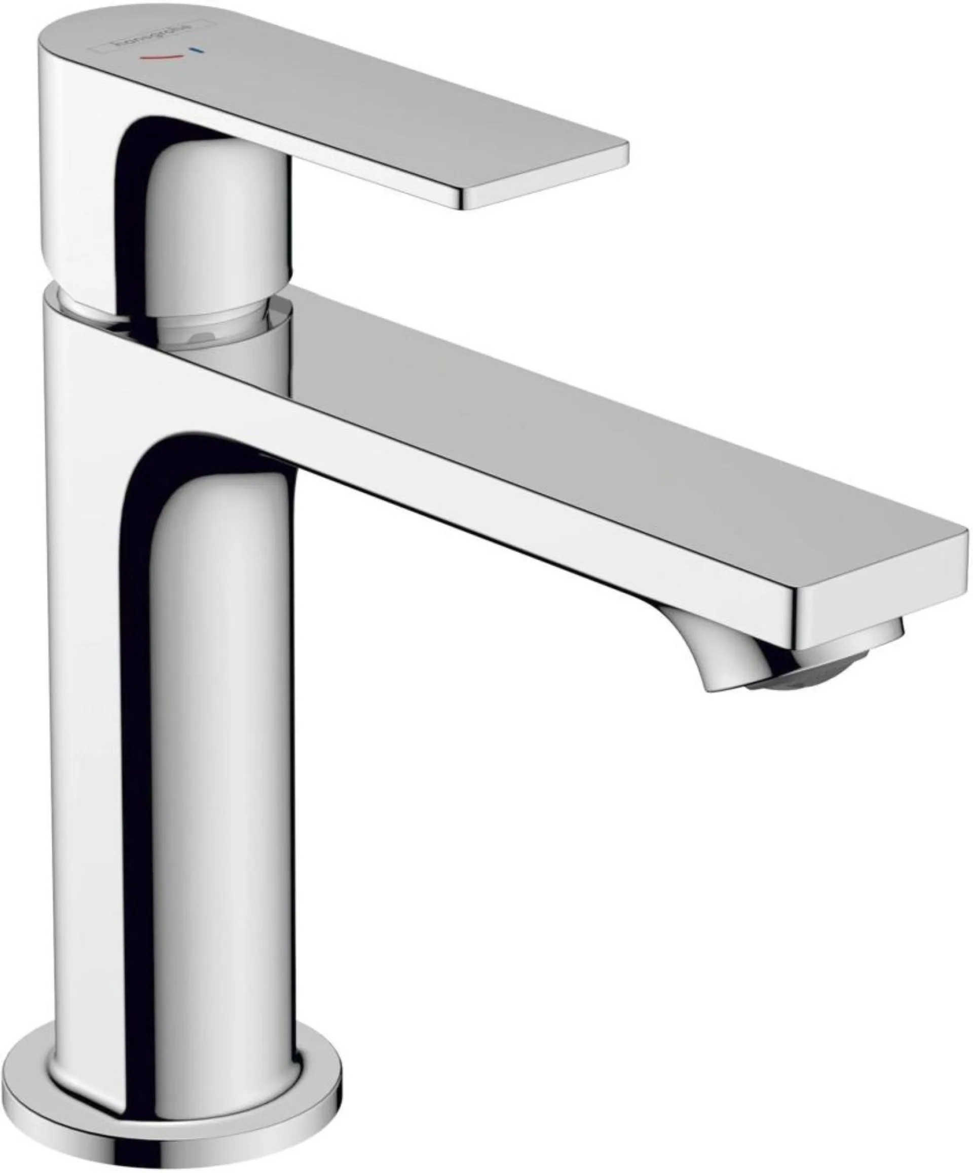 HANSGROHE REBRIS E 110 Waschtischarmatur, Chrom, mit Zugstangen-Ablaufgarnitur, CoolStart