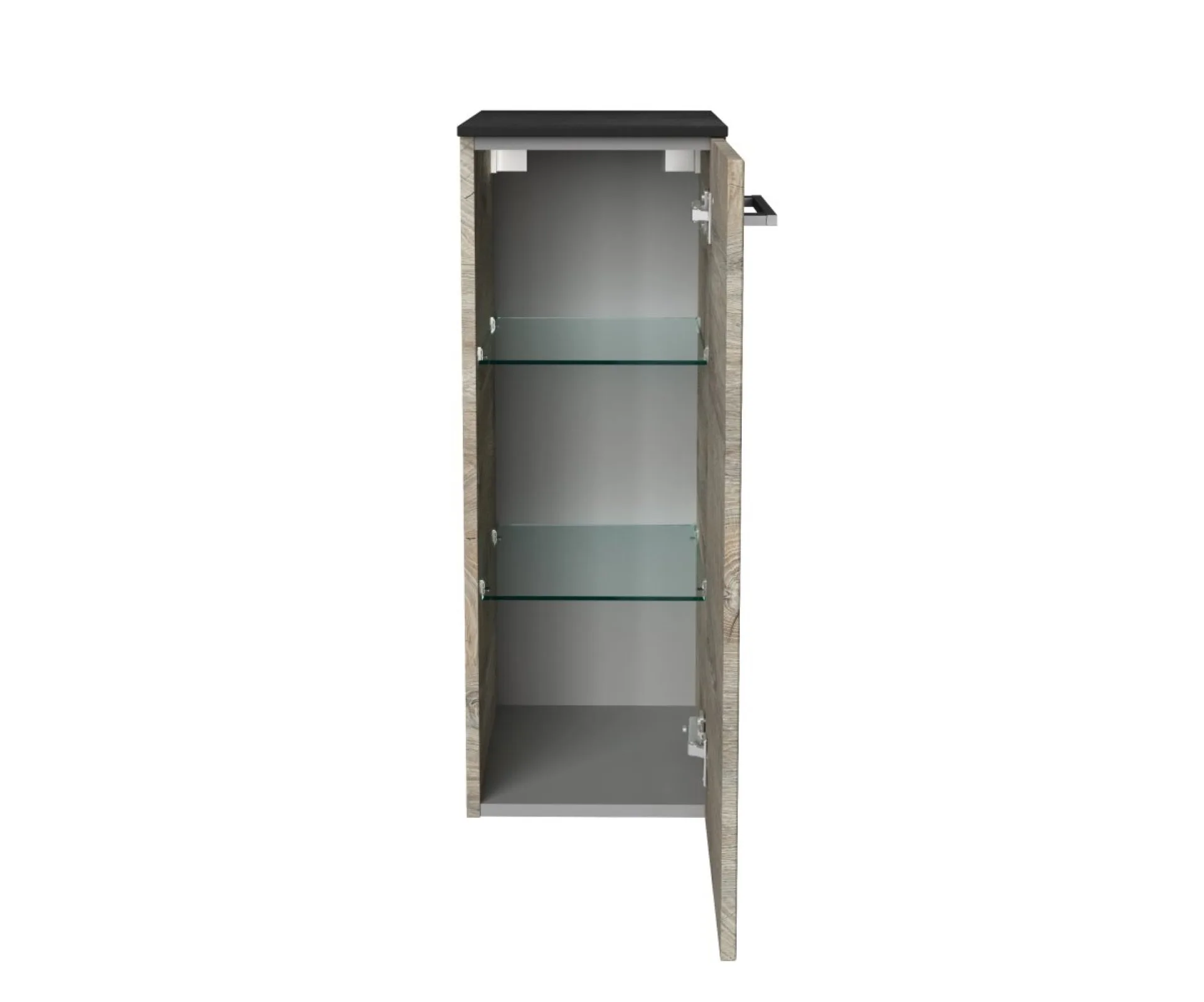 Fackelmann OXFORD Midischrank 30 cm breit, Braun hell