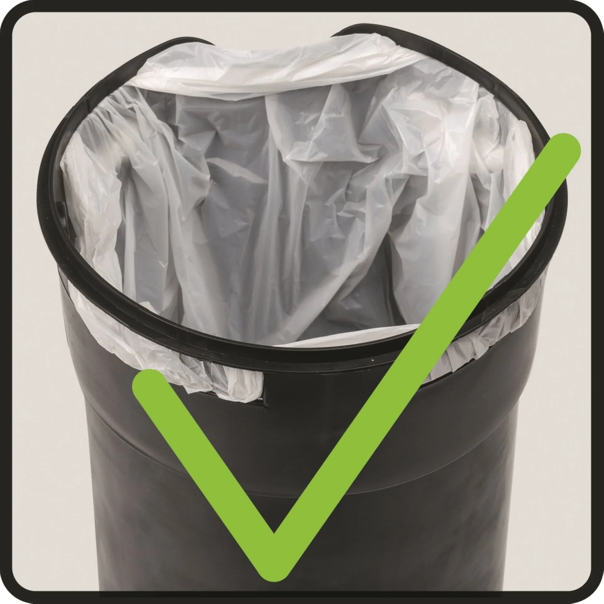 WENKO MONZA Kosmetikeimer 3 Liter, Schwarz matt, Easy Close