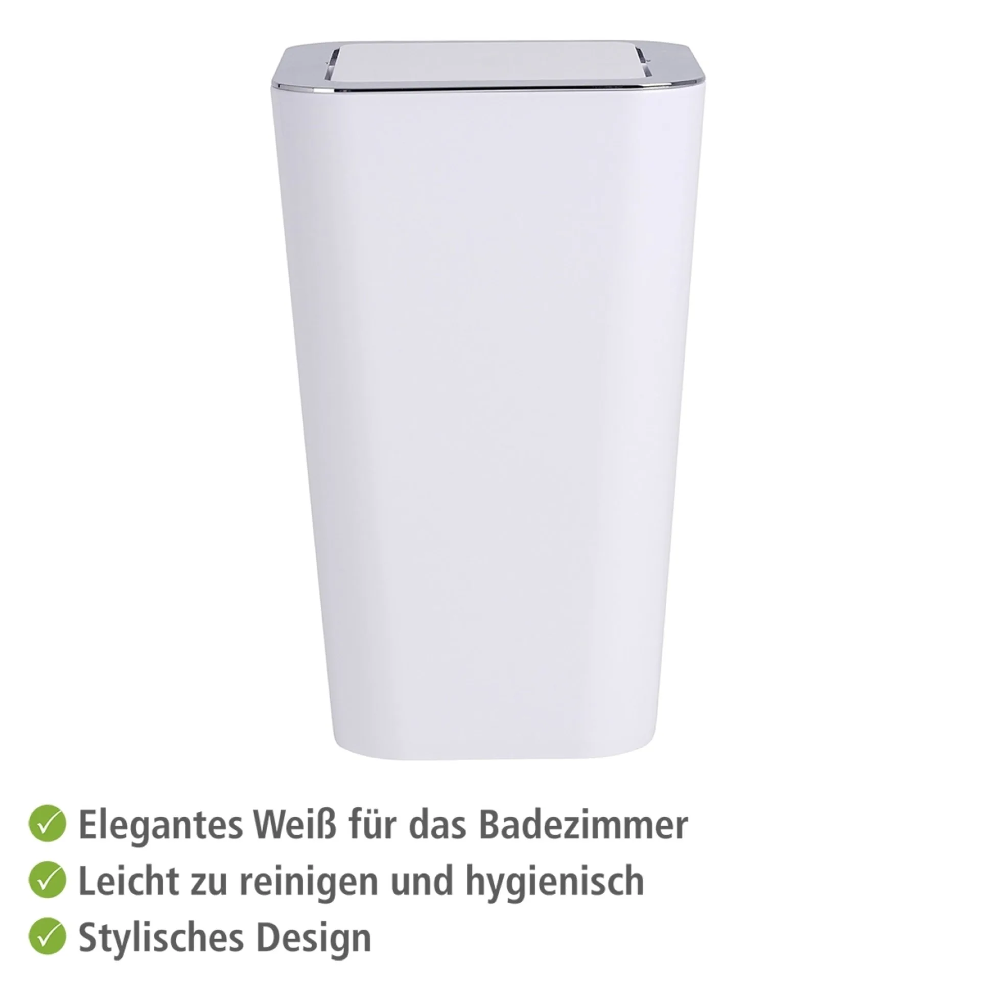 WENKO CANDY Kosmetikeimer 6 Liter, Weiß