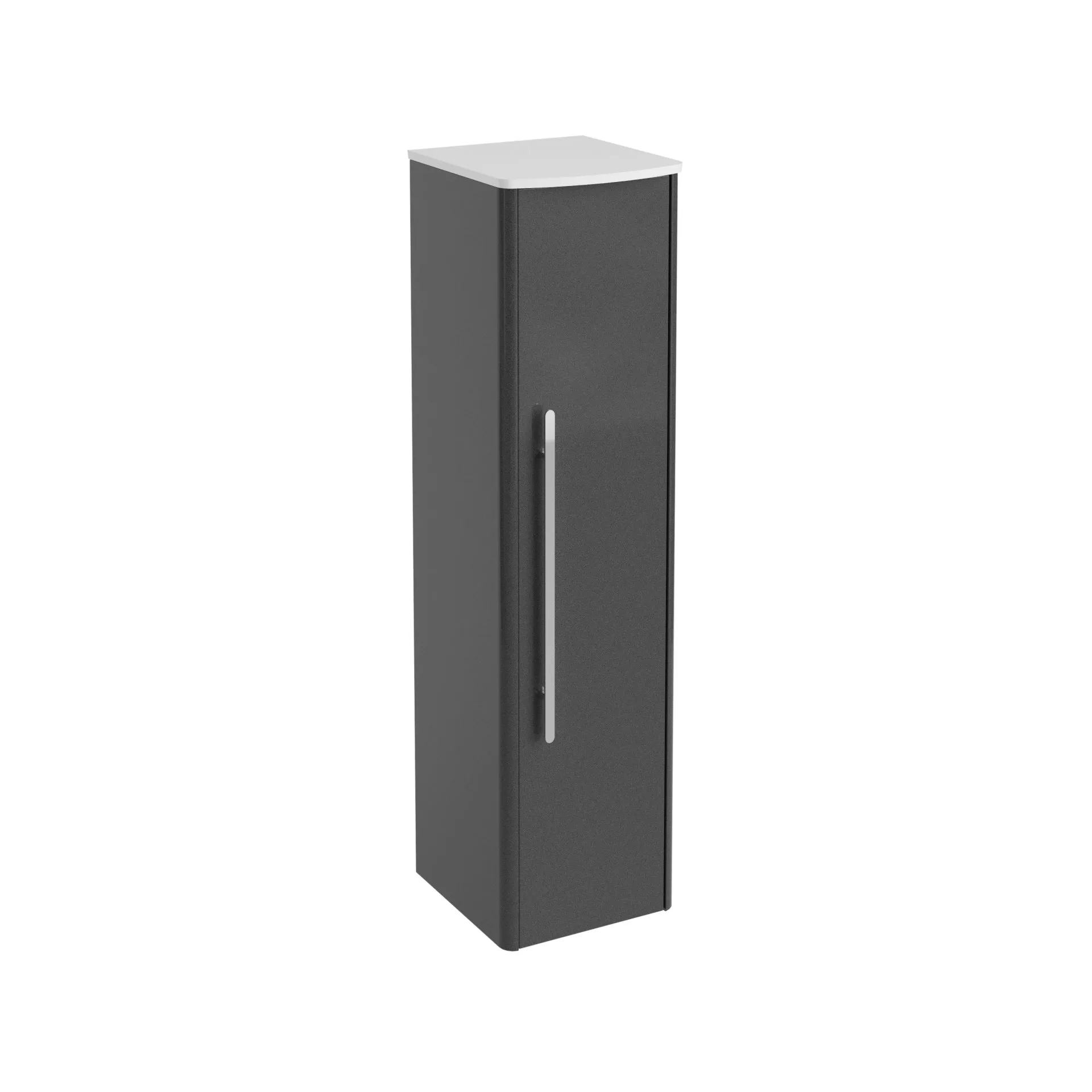Lanzet CLASSICO Midischrank, Anthrazit/Weiß, rechts