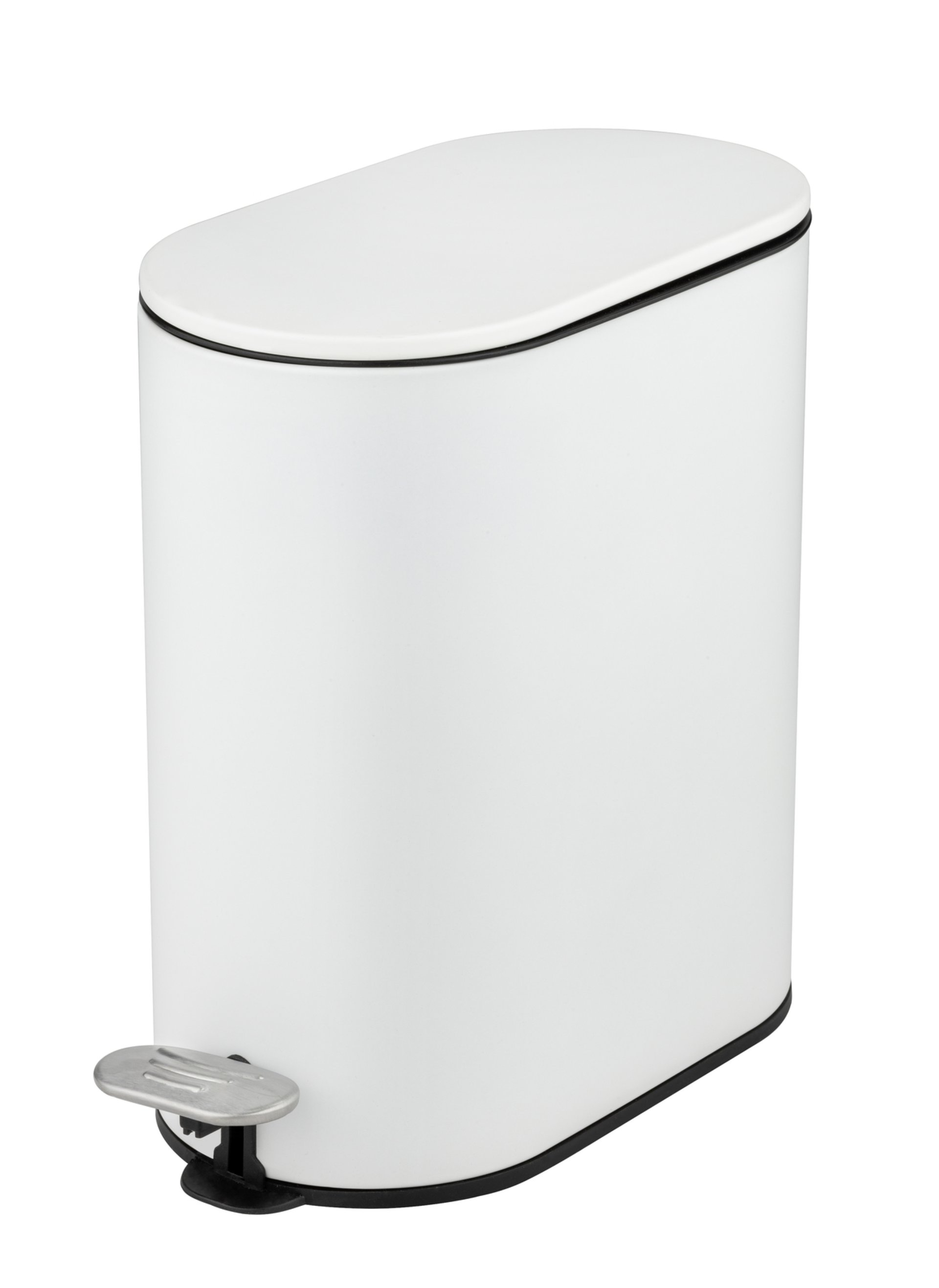 WENKO COLLUNGO Kosmetikeimer 5 Liter, Weiß, mit Absenkautomatik