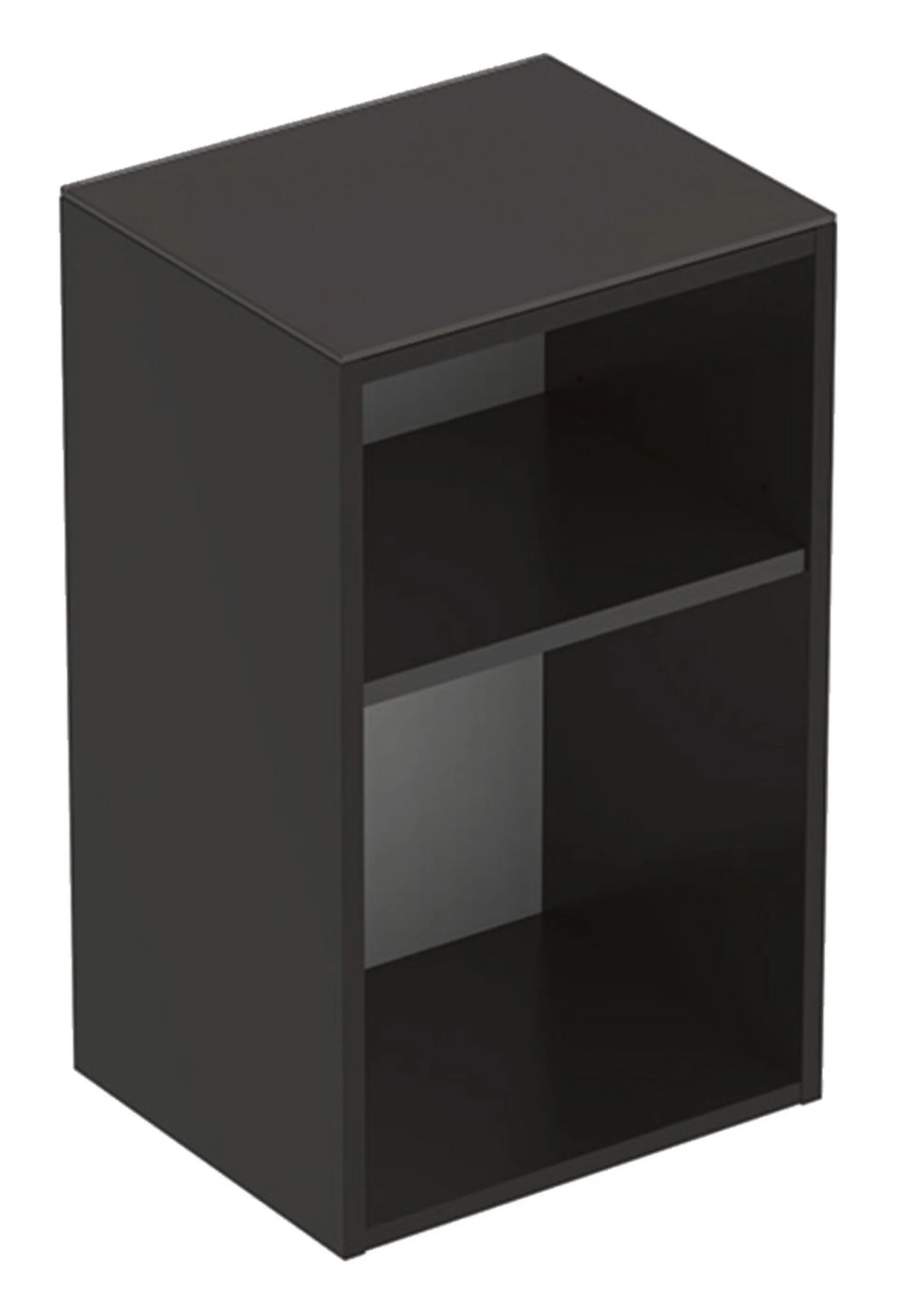 GEBERIT SMYLE SQUARE Badregal 36 cm breit, Anthrazit, 2 Fächer