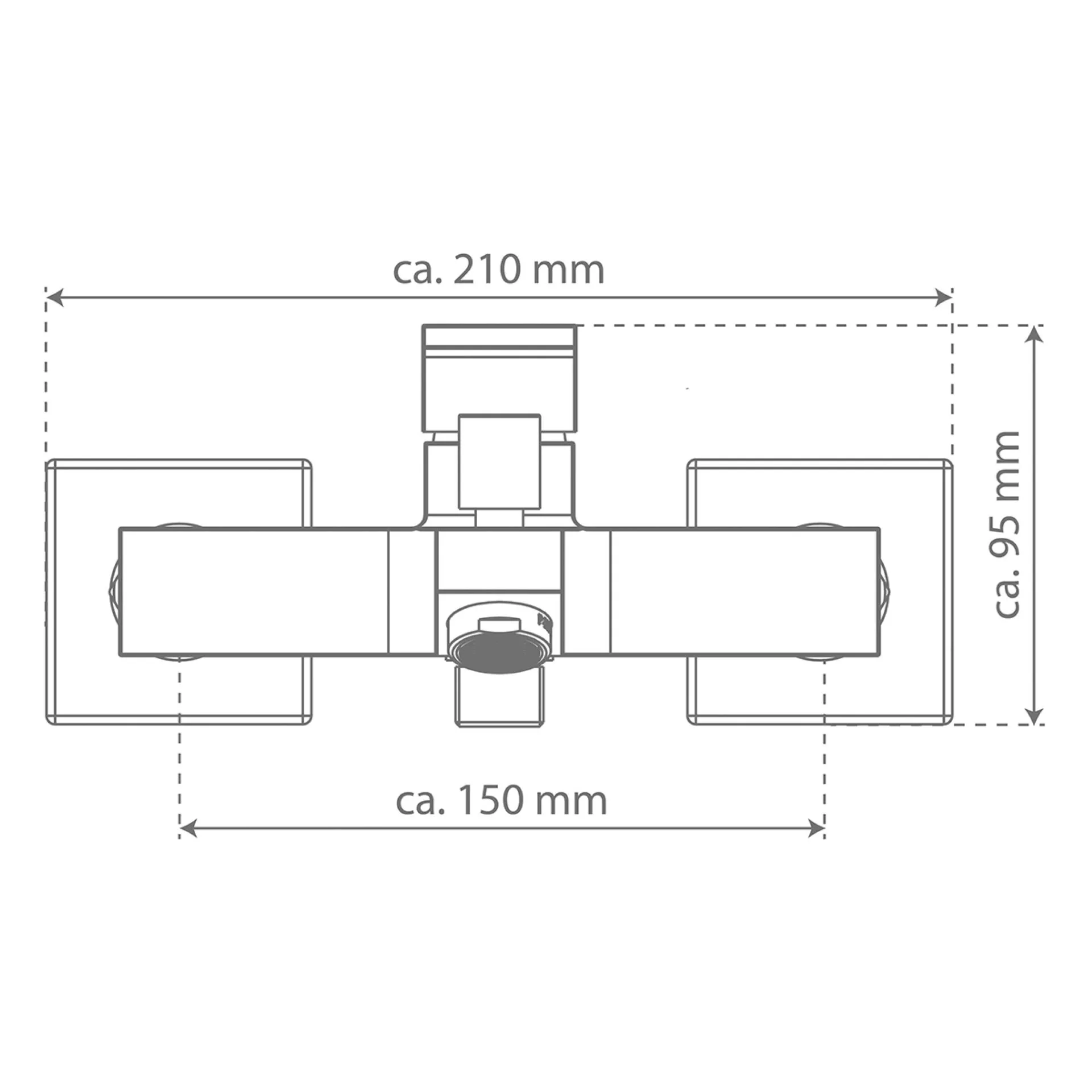 Schütte TOKYO II Wannenfüllarmatur, Chrom