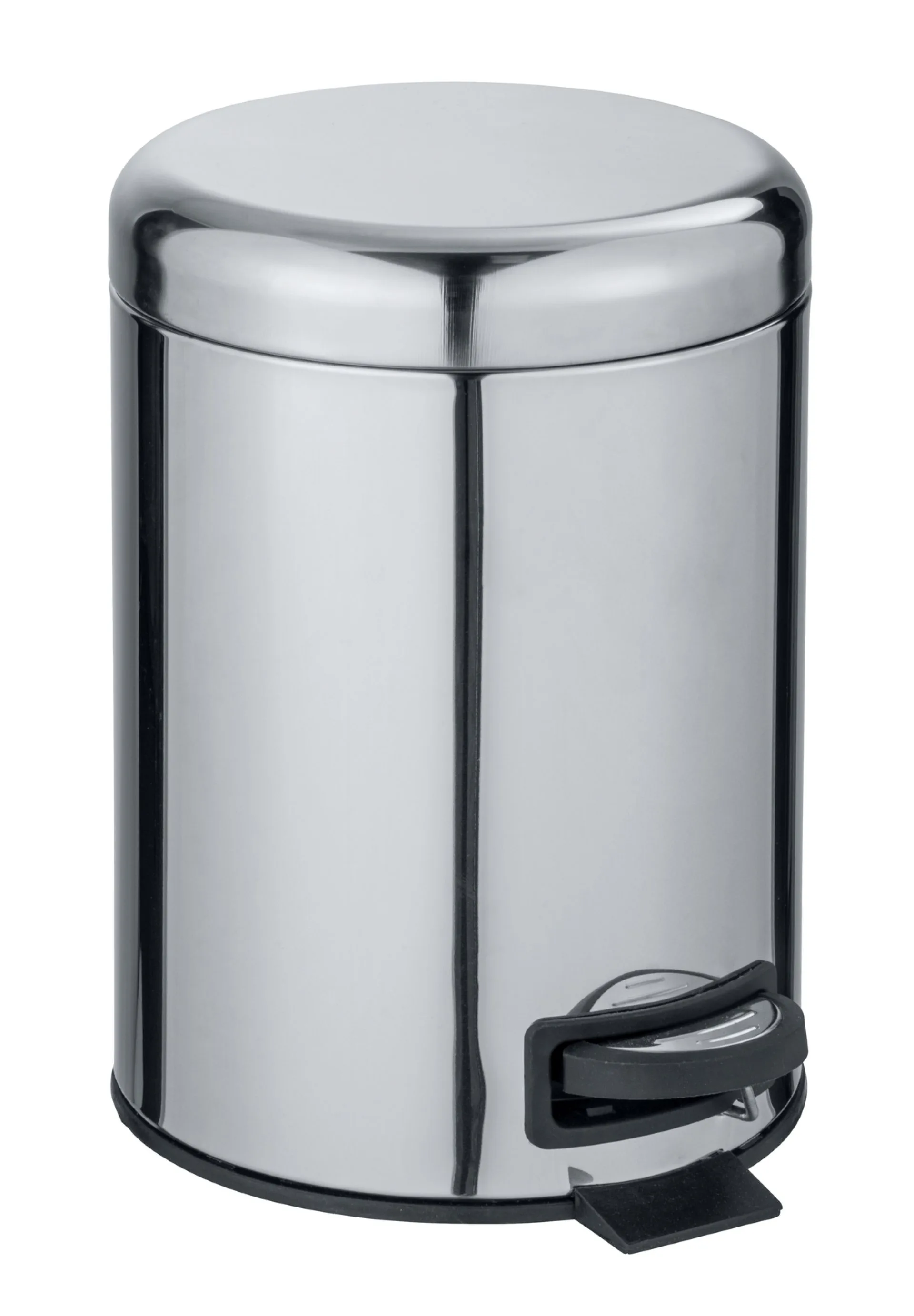 WENKO LEMAN Kosmetikeimer 5 Liter, Silber glänzend