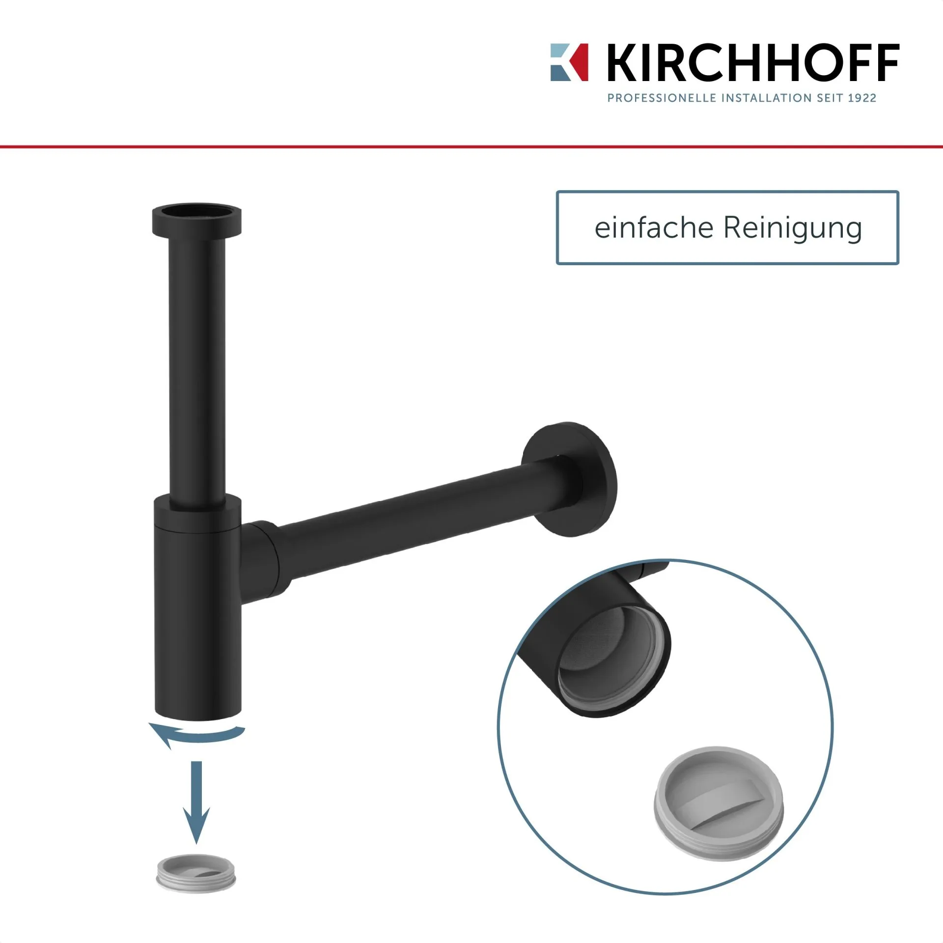 KIRCHHOFF Siphon, Schwarz matt