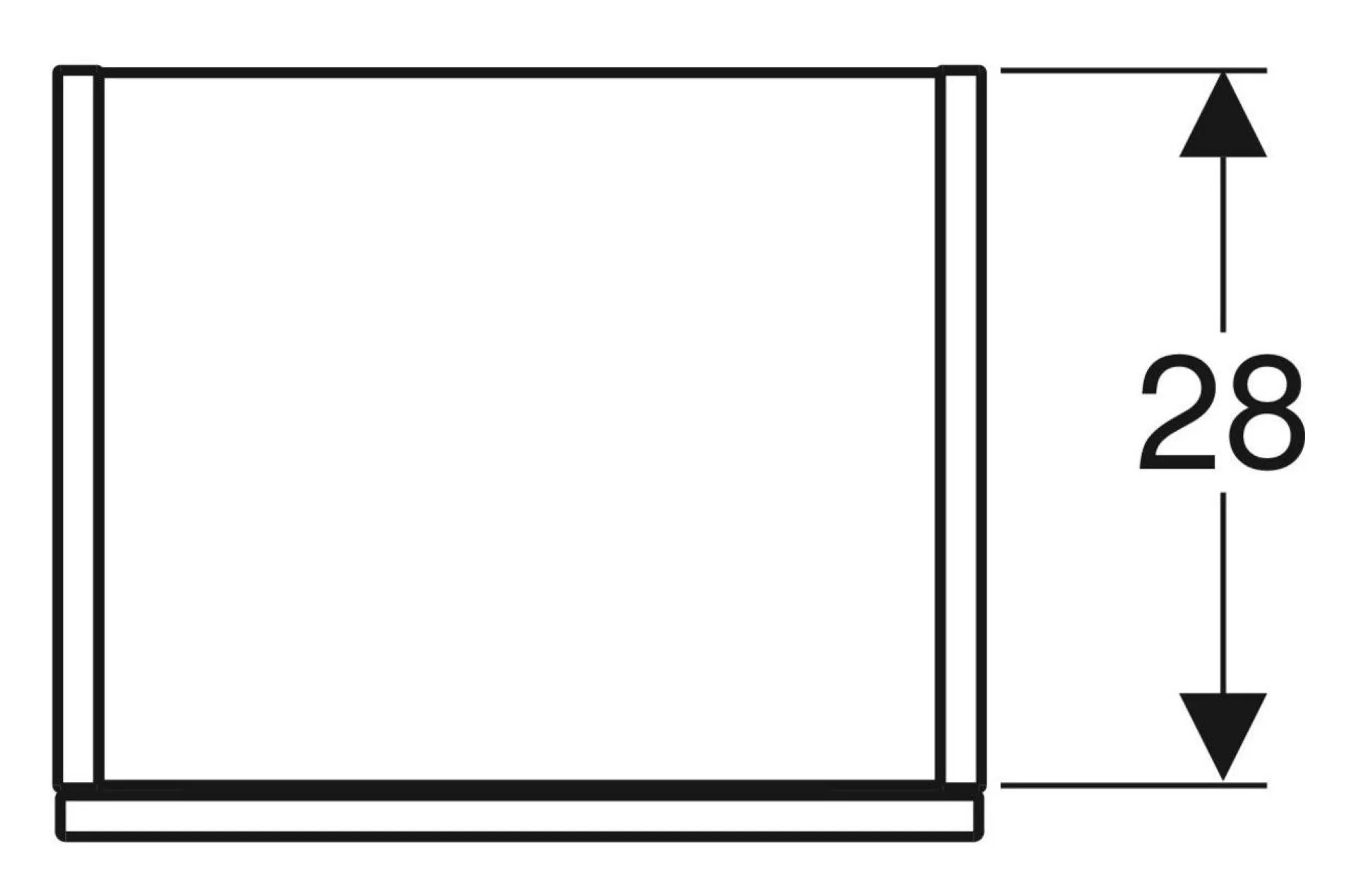 GEBERIT SMYLE SQUARE Midischrank 36 cm breit, Braun dunkel