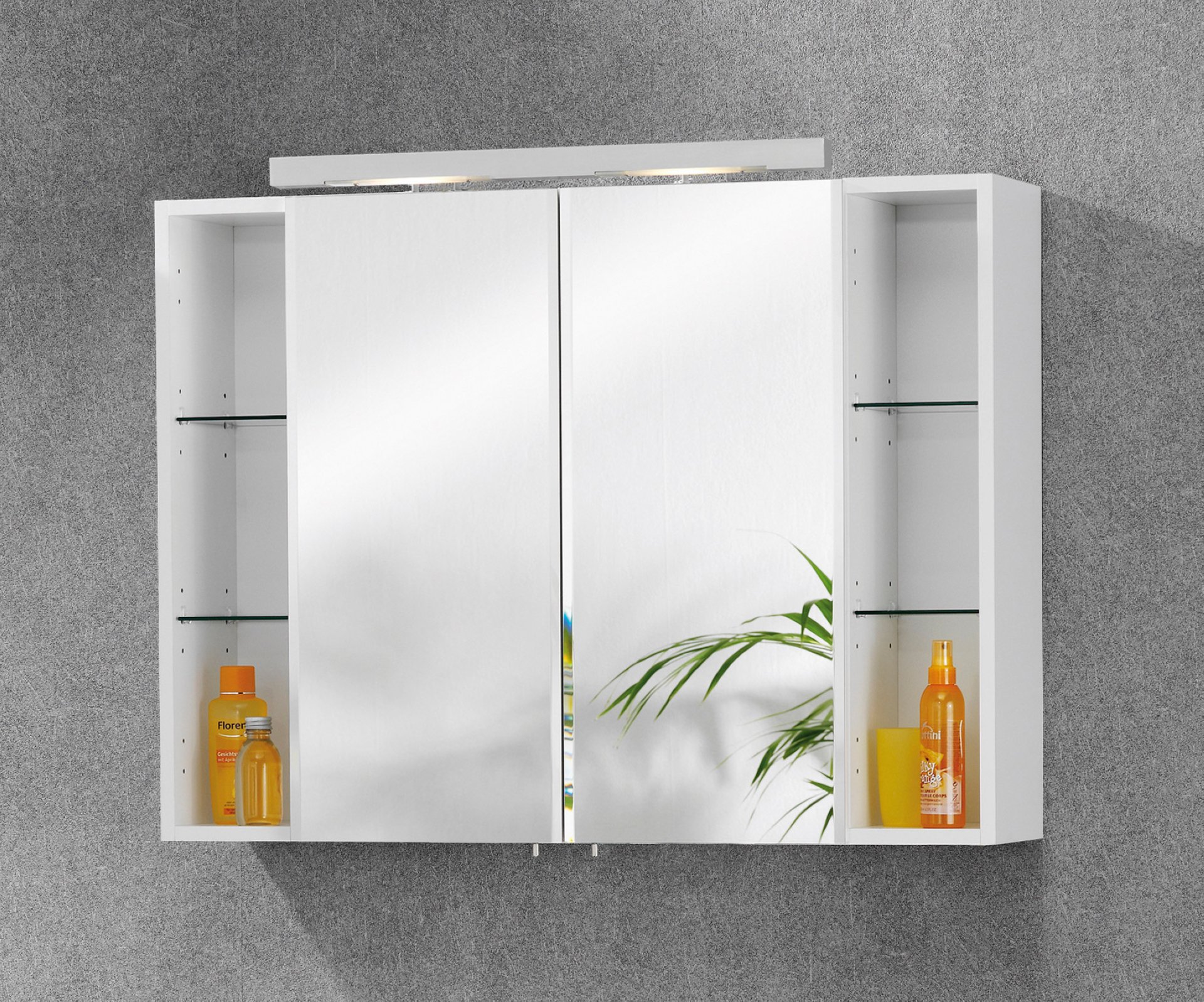 Fackelmann Halogenaufsatzleuchte Aluminium 59 cm