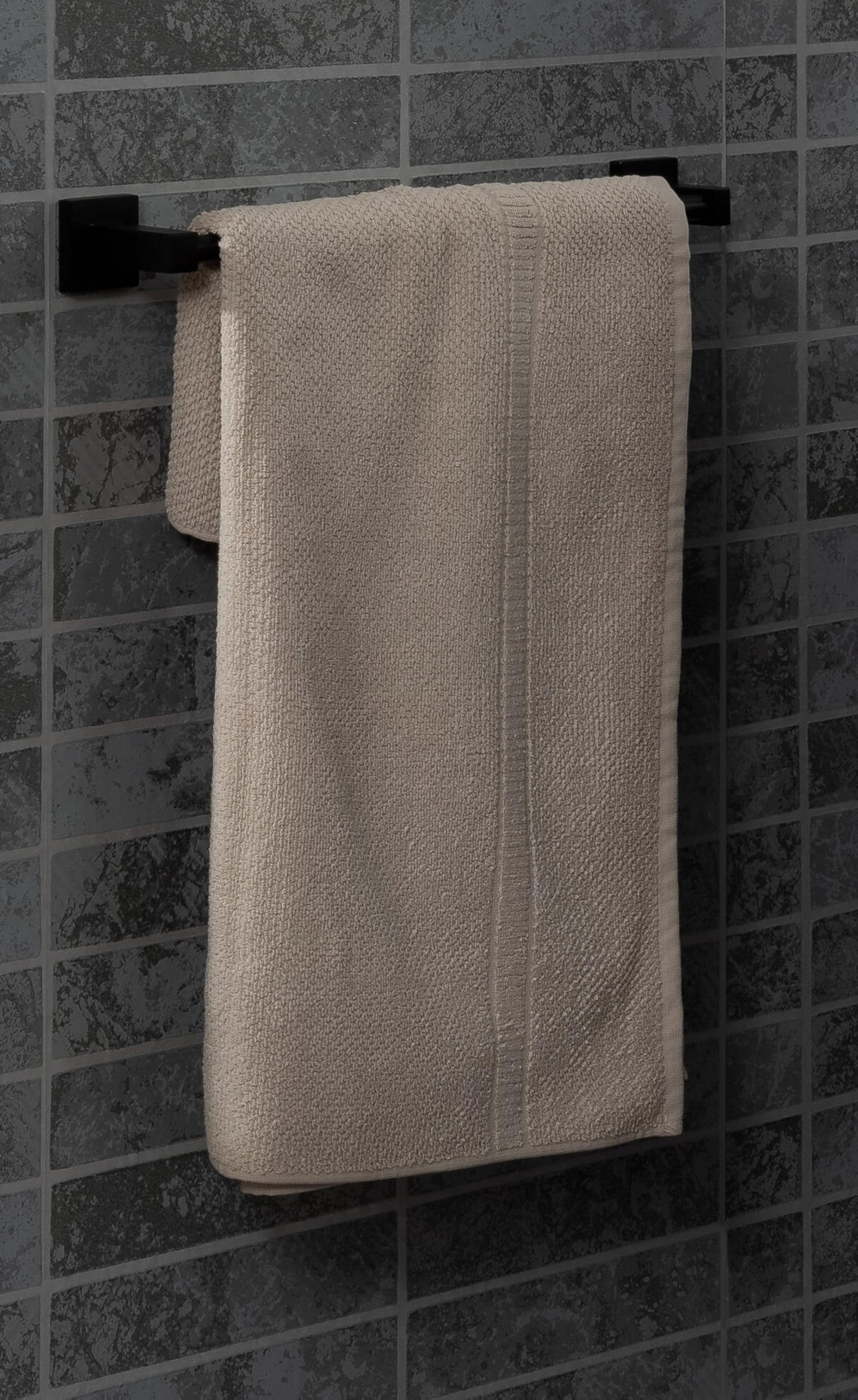 Fackelmann NEW YORK Handtuchreling, Schwarz matt