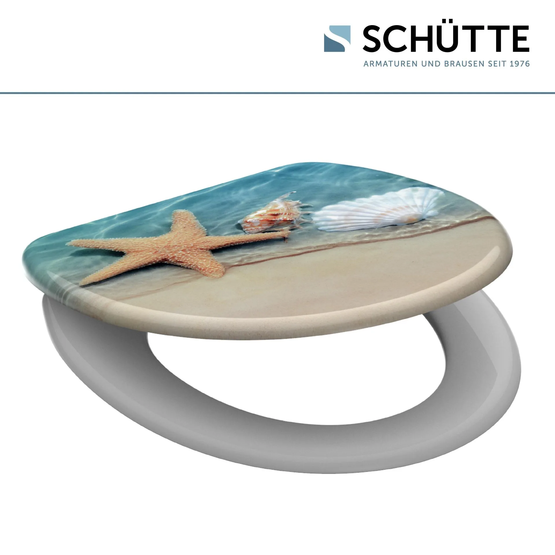 SCHÜTTE BEACH WC-Sitz, Kunststoff, mit Absenkautomatik