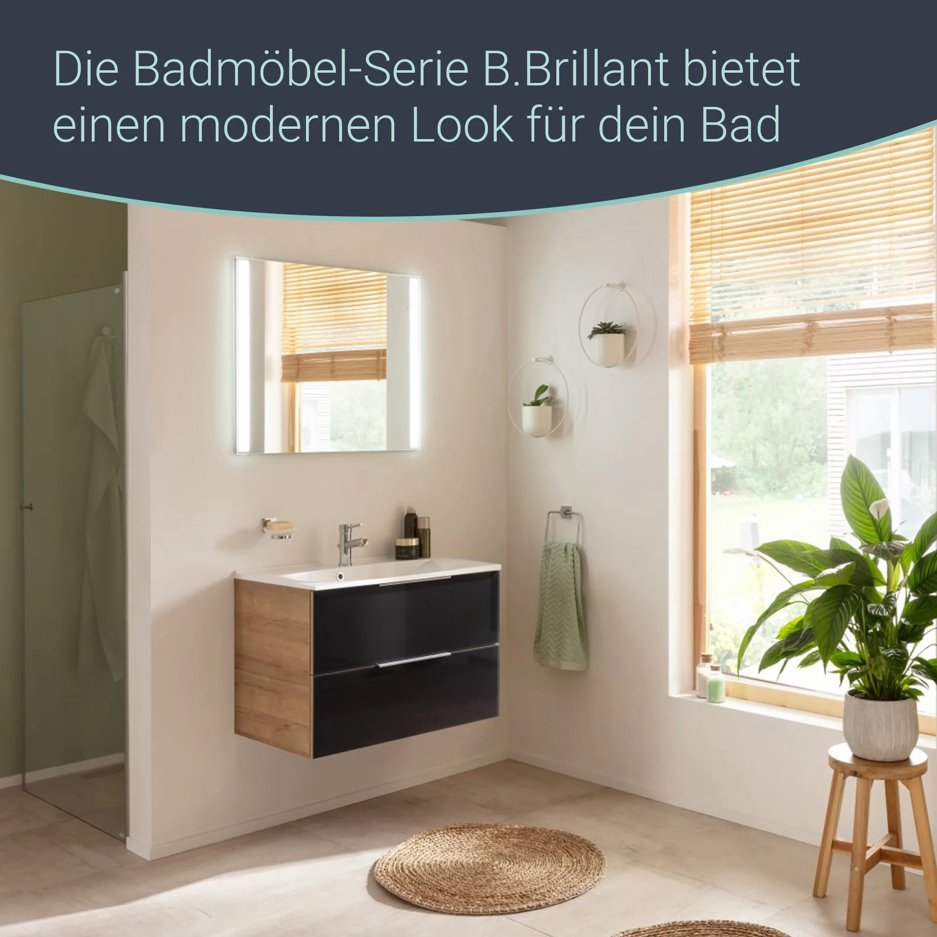 FACKELMANN B.BRILLANT LED Spiegel 60 cm breit