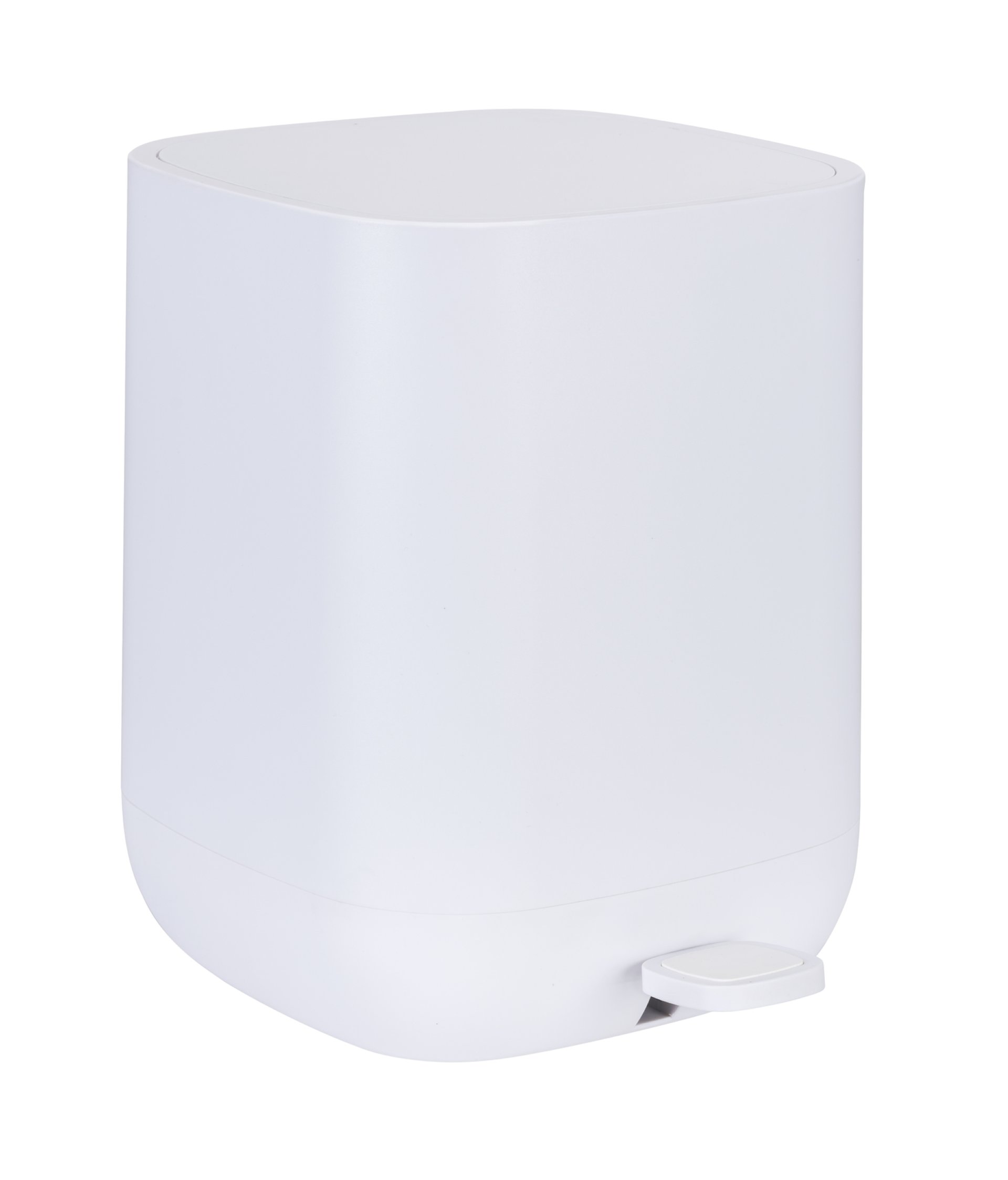 WENKO DAVOS Kosmetikeimer 6,5 Liter, Weiß, mit Absenkautomatik