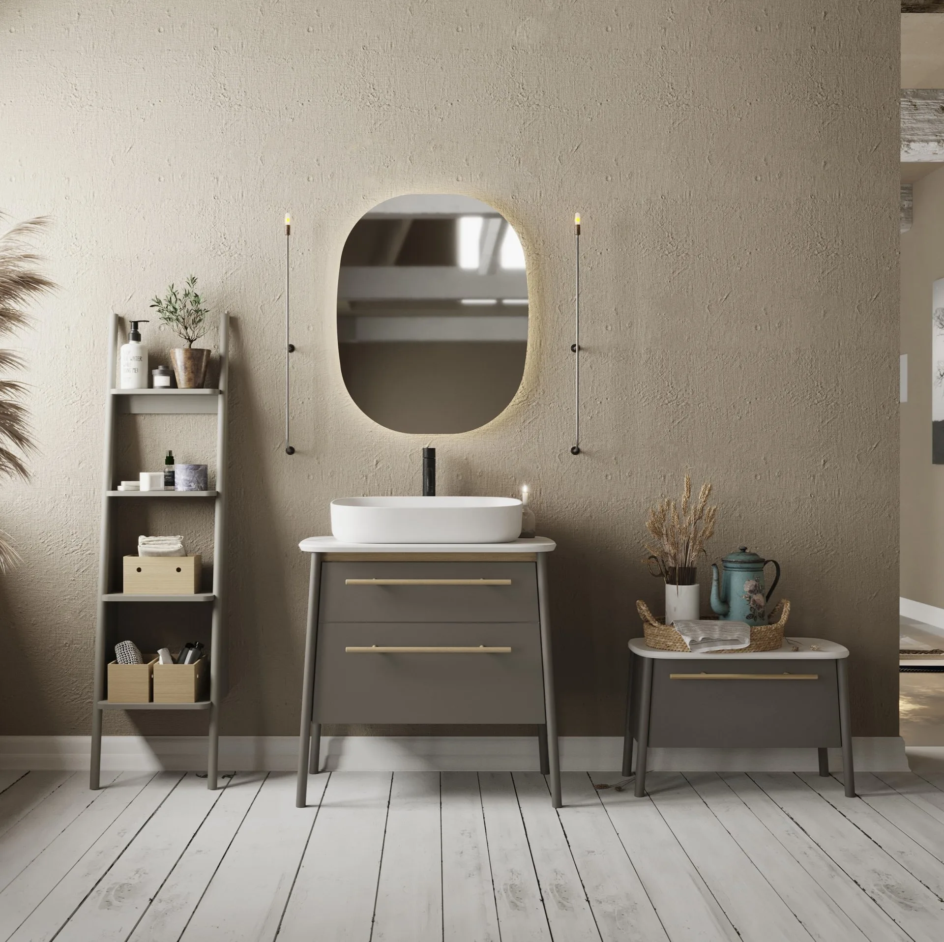 BADEDU TANA LED Spiegel 64 cm breit