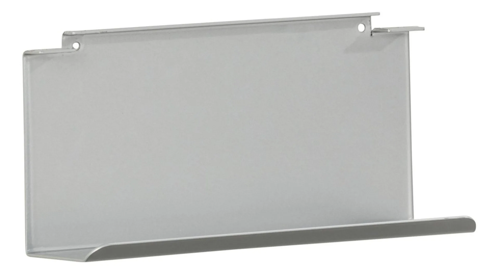 FACKELMANN Ablage für Glaseinlegeböden 20 cm breit, Silber