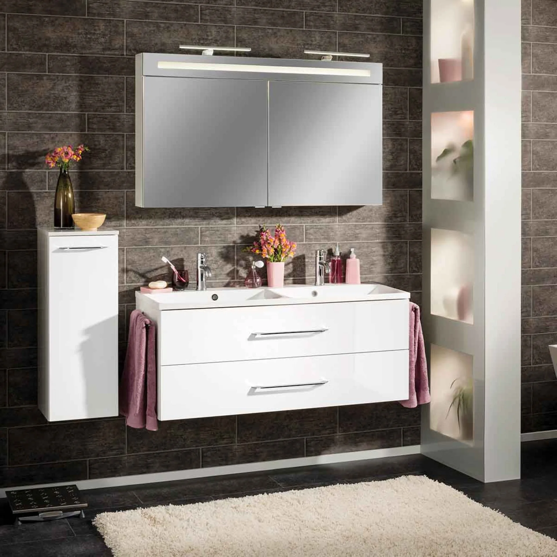 FACKELMANN B.CLEVER Midischrank 31 cm breit, Weiß