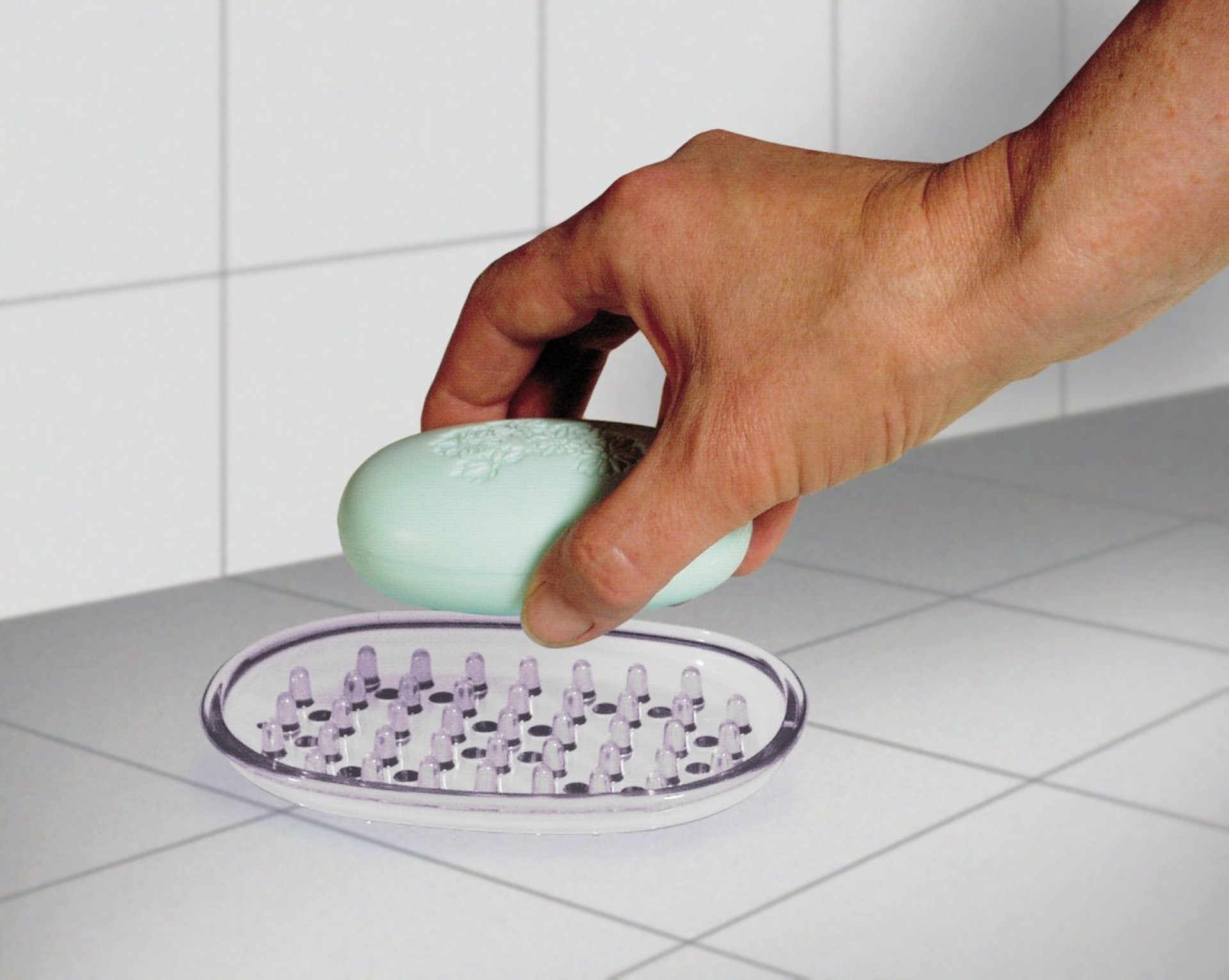 Fackelmann Seifenschale transparent oder weiß