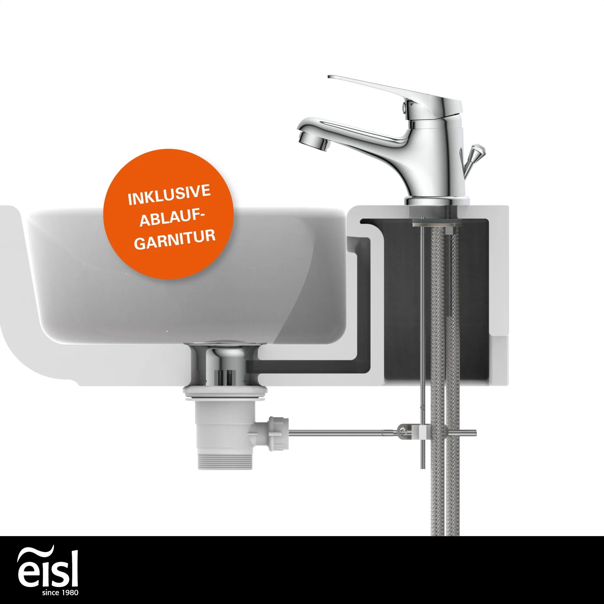 EISL SPEED Waschtischarmatur, Chrom