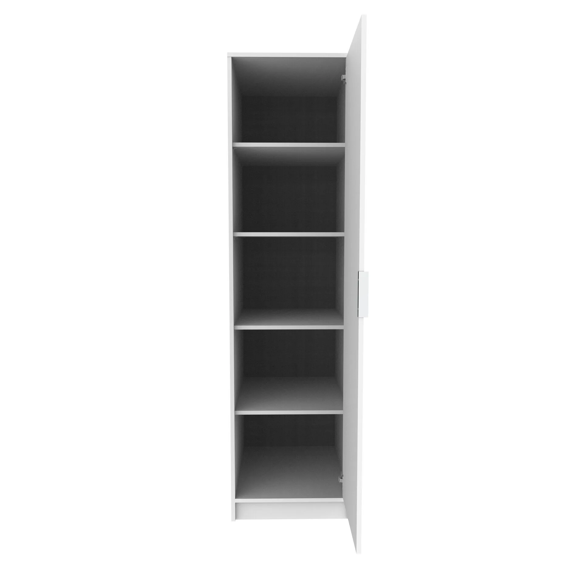 FACKELMANN Wäscheschrank 50 cm breit, für Wäschekörbe, Weiß, mit verstellbaren Füßen