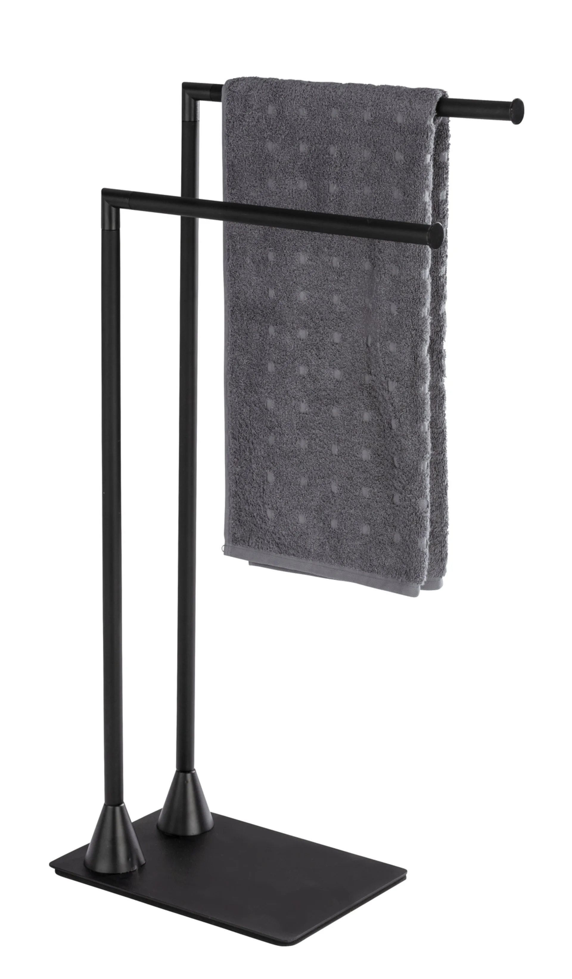 WENKO HELLA Handtuchhalter, Schwarz matt