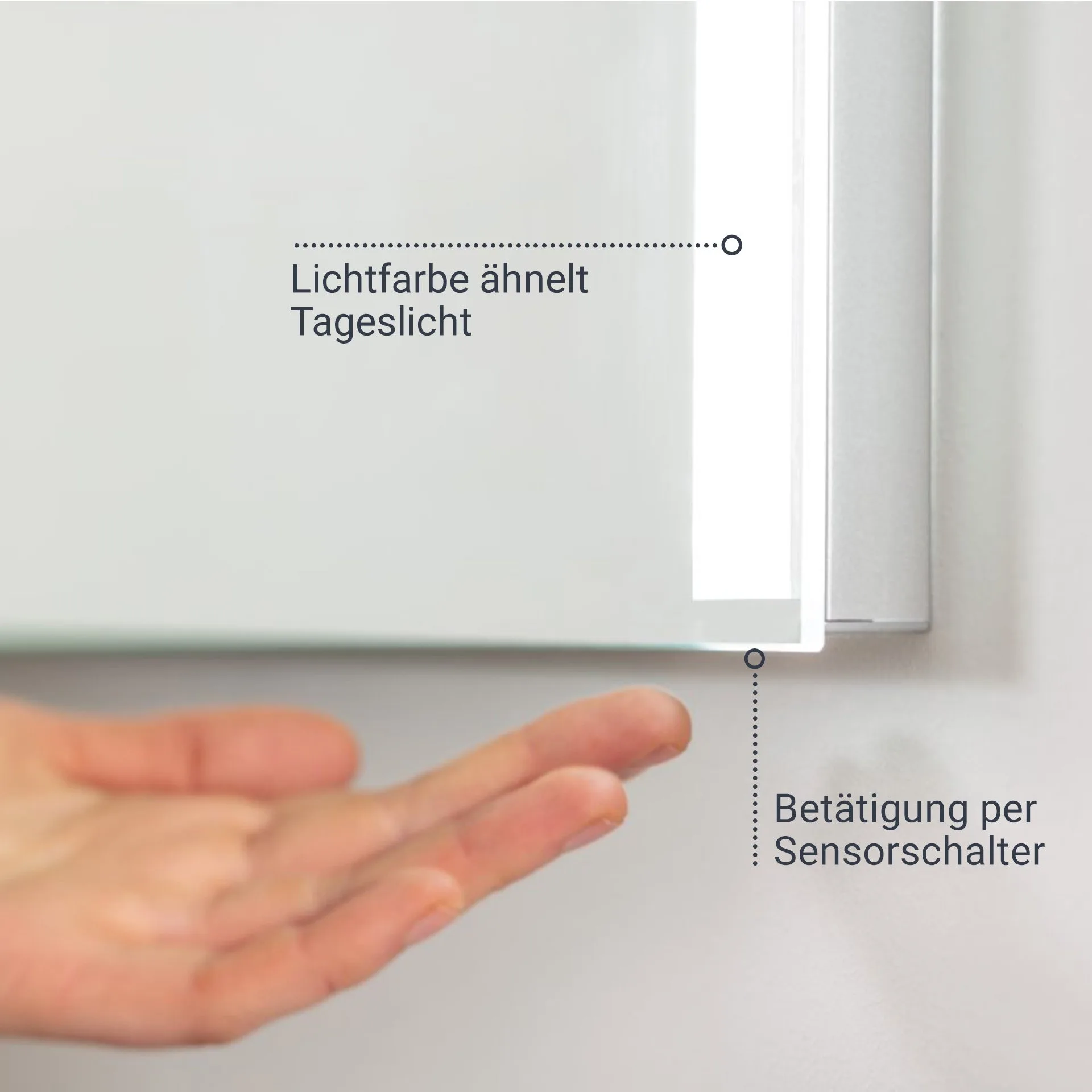 FACKELMANN B.BRILLANT LED Spiegel 80 cm breit