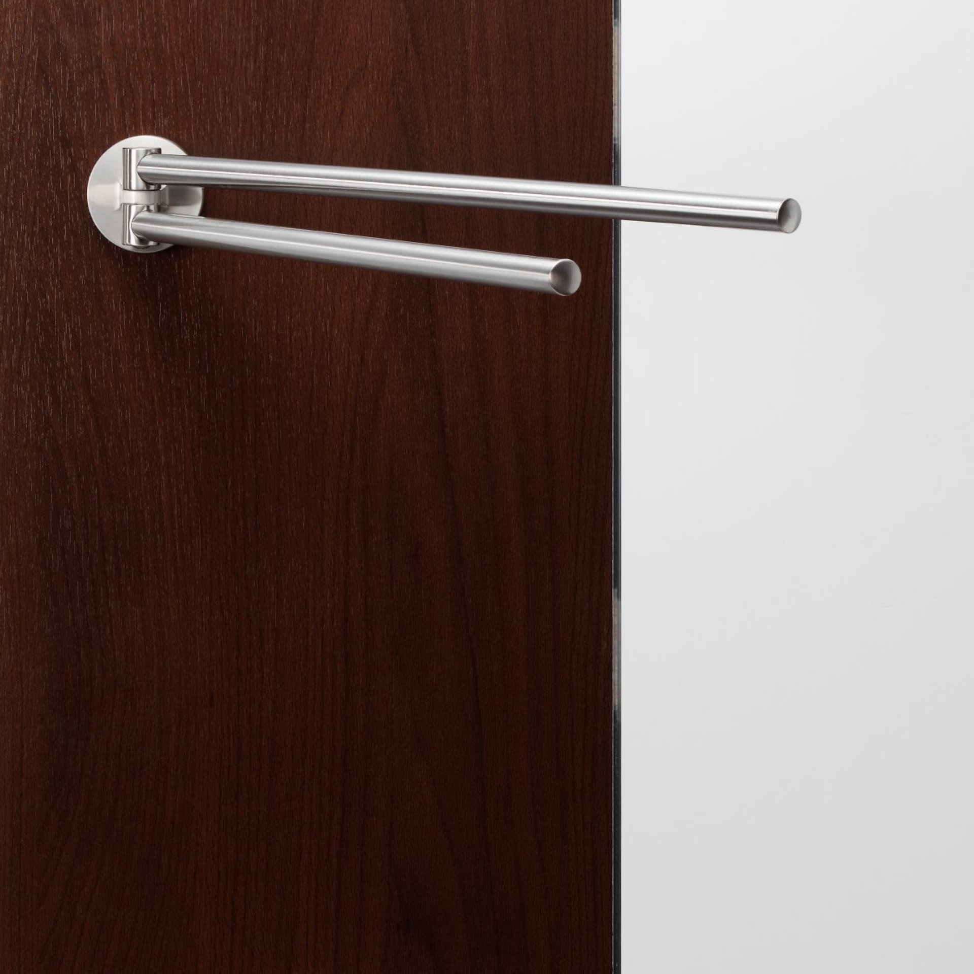 Fackelmann FUSION Handtuchhalter, 2-armig, Edelstahloptik