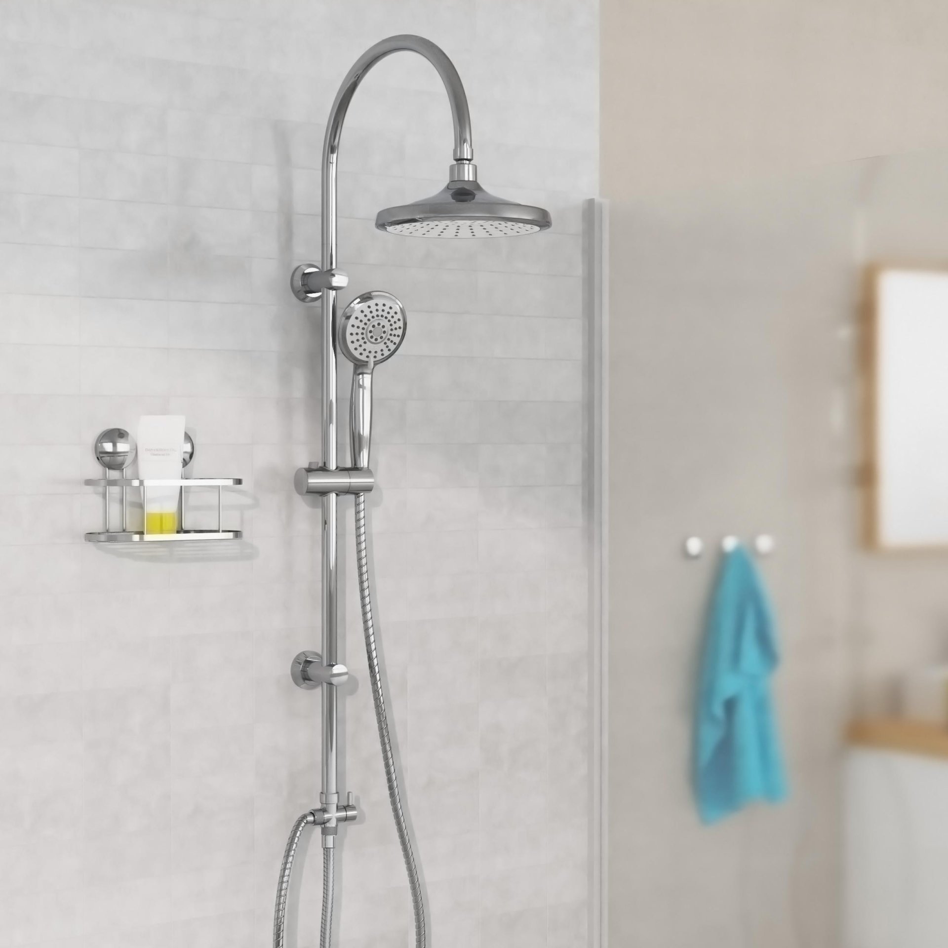 EISL SOMMERREGEN Überkopf-Brauseset, Chrom