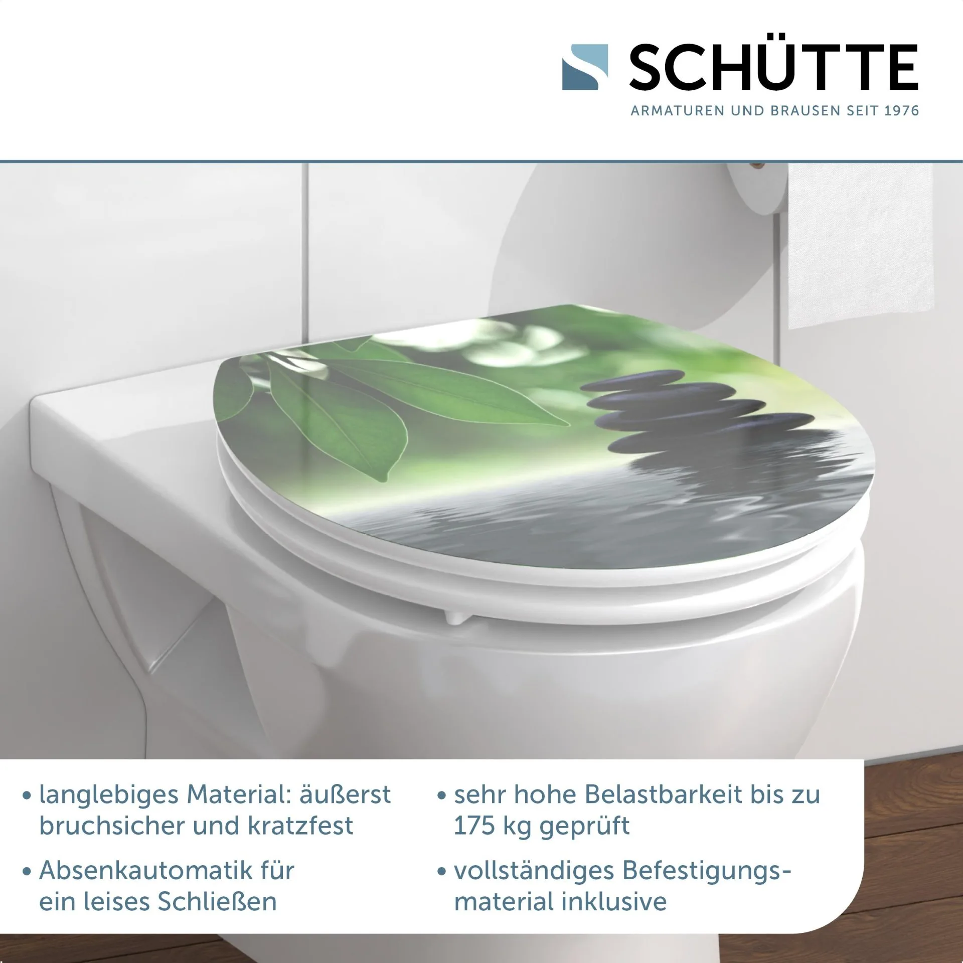 SCHÜTTE OASIS WC-Sitz, MDF HG, mit Absenkautomatik