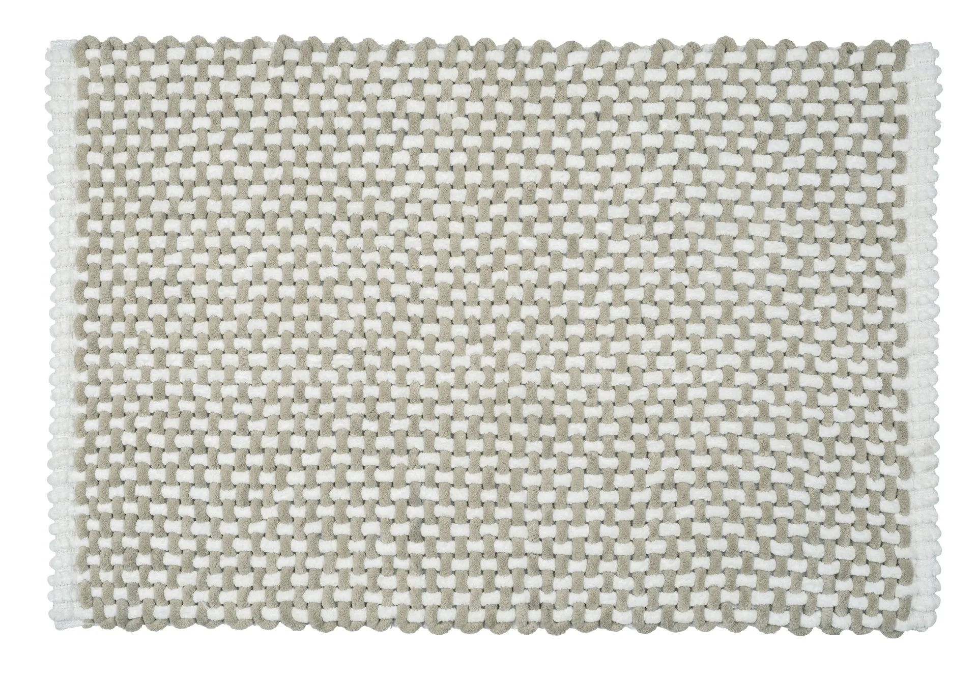 WENKO COVELO Badteppich 50 x 80 cm, Weiß/Beige