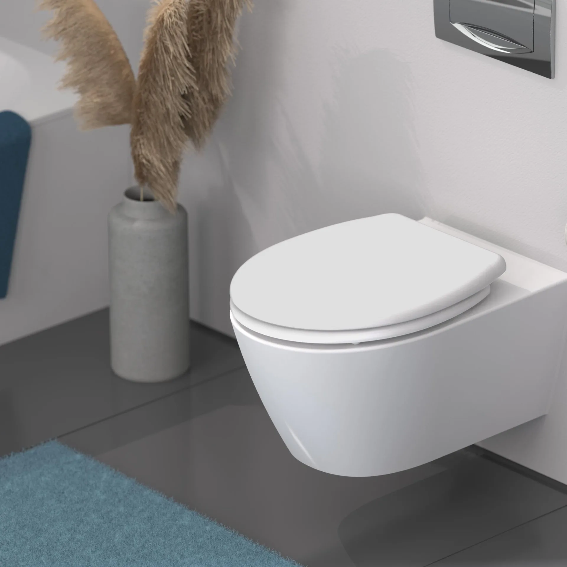 SCHÜTTE FAMILY WHITE WC-Sitz, Kunststoff, mit Absenkautomatik und Schnellverschluss