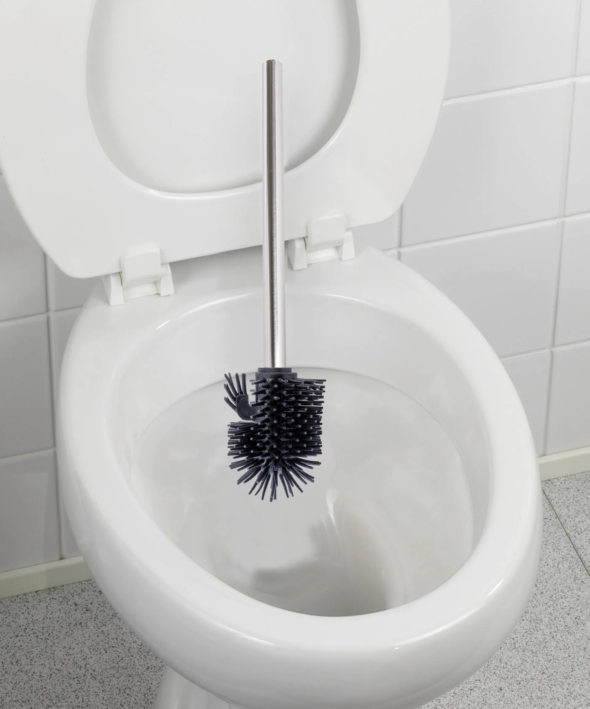 WENKO WC-Garnitur, Chrom glänzend, mit Ablage und Toilettenpapierhalter, stehend, Edelstahl rostfrei