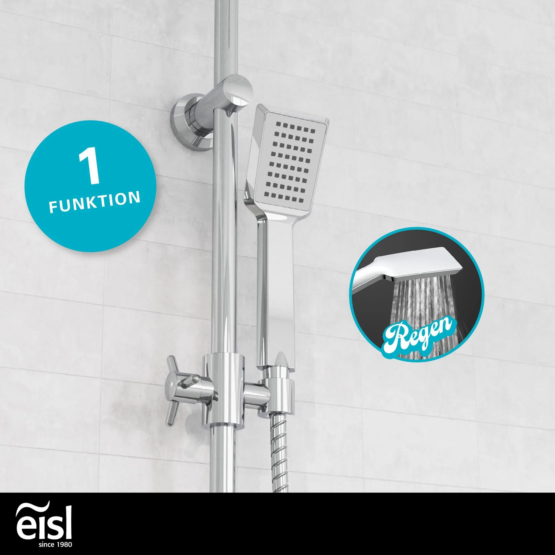 EISL EASY COOL Überkopf-Brauseset, Chrom