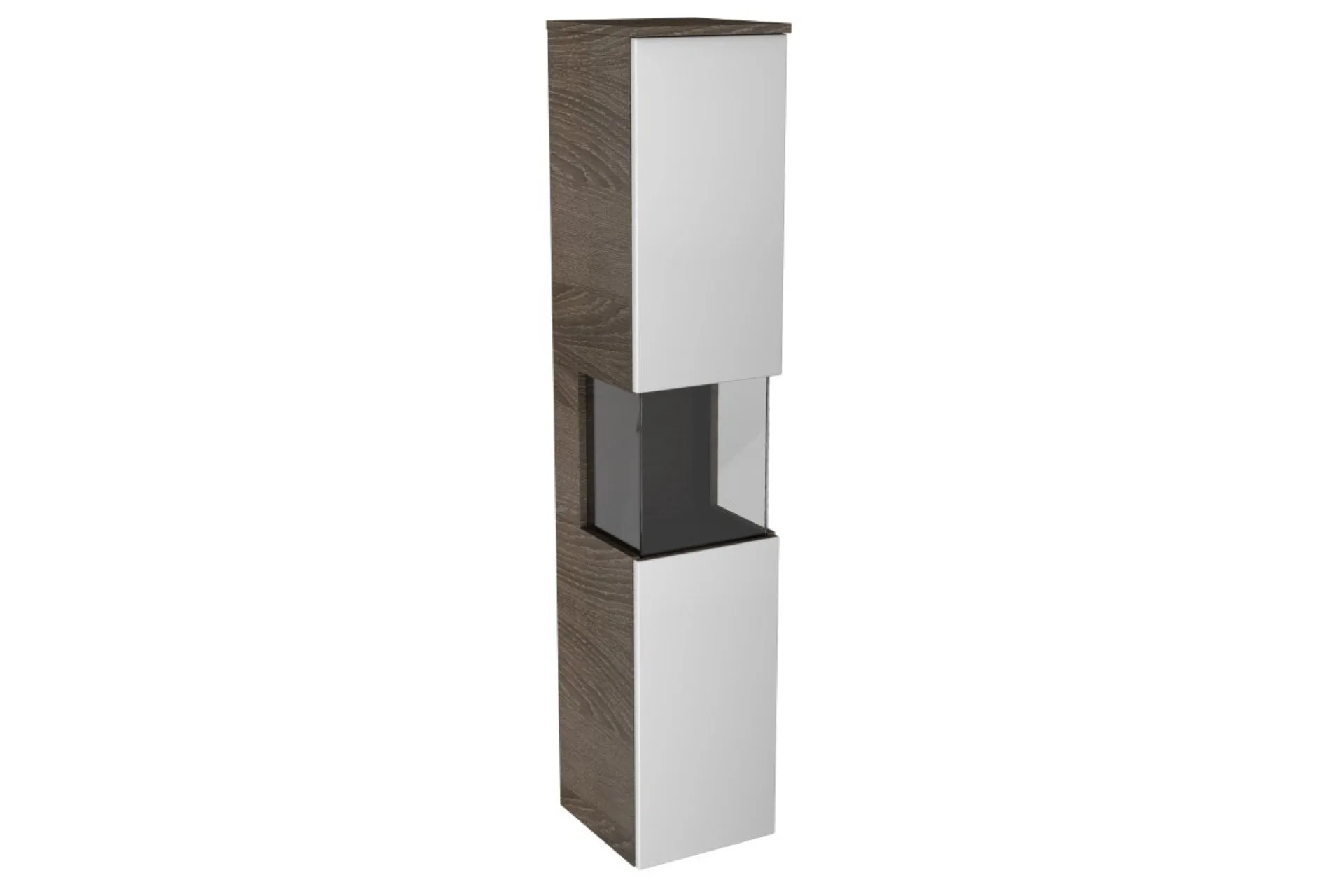 Lanzet Hochschrank Vitrine 30 cm, links