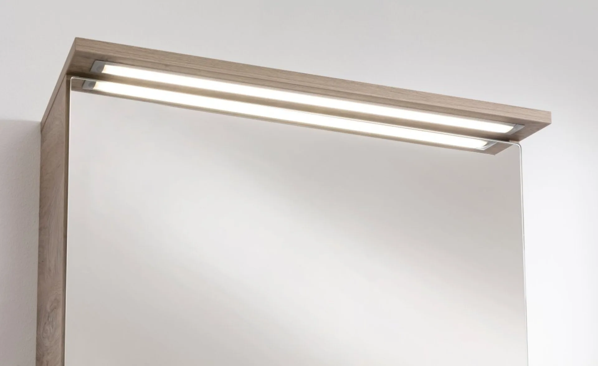 Fackelmann OXFORD LED Spiegelschrank 60 cm breit, Braun hell