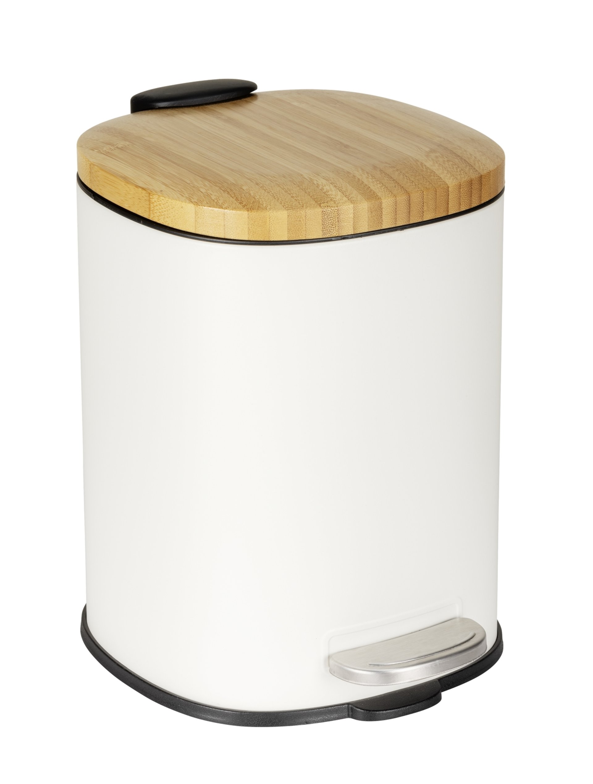 WENKO FIANEMA Kosmetikeimer 3 Liter, Weiß/Braun