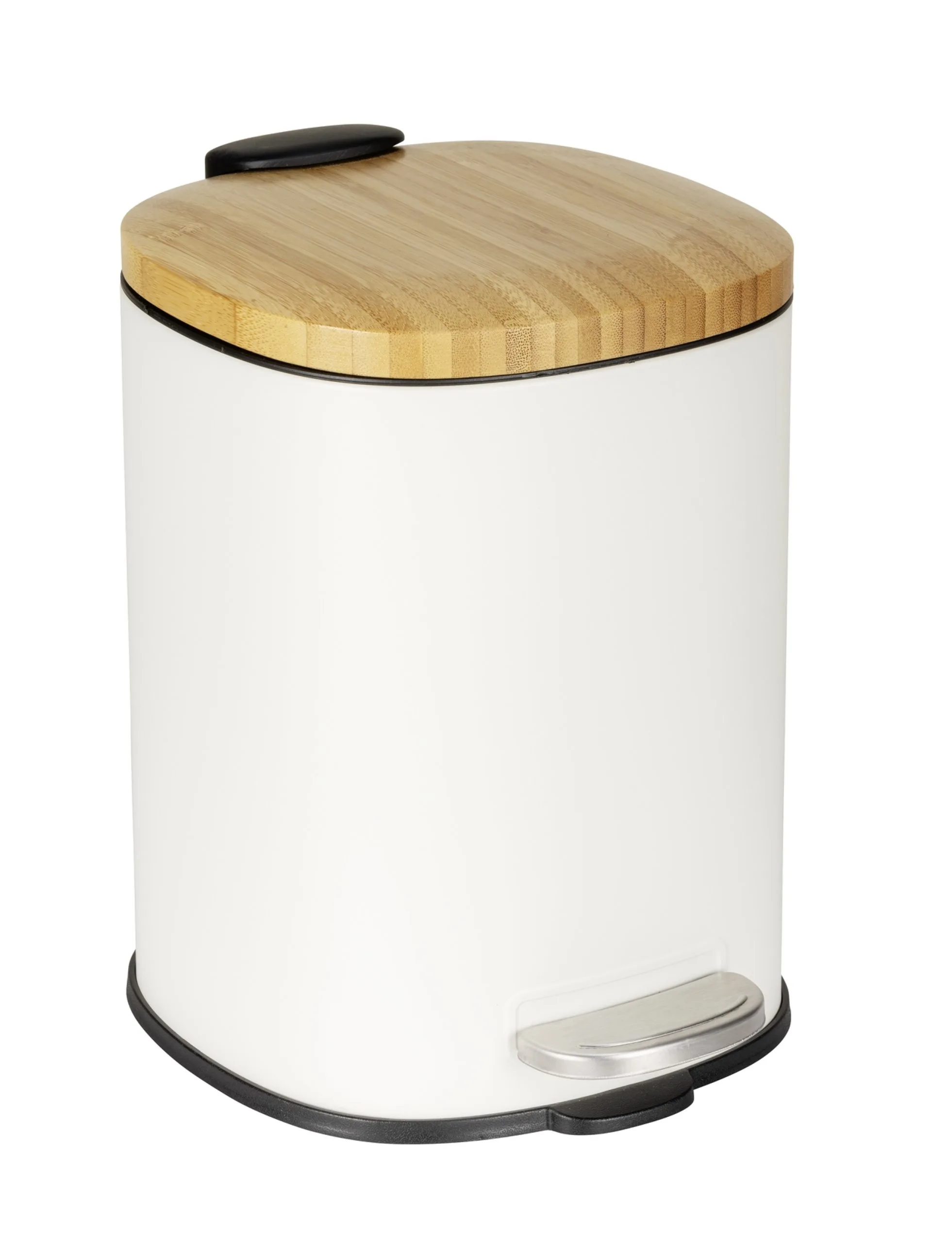 WENKO FIANEMA Kosmetikeimer 3 Liter, Weiß/Braun