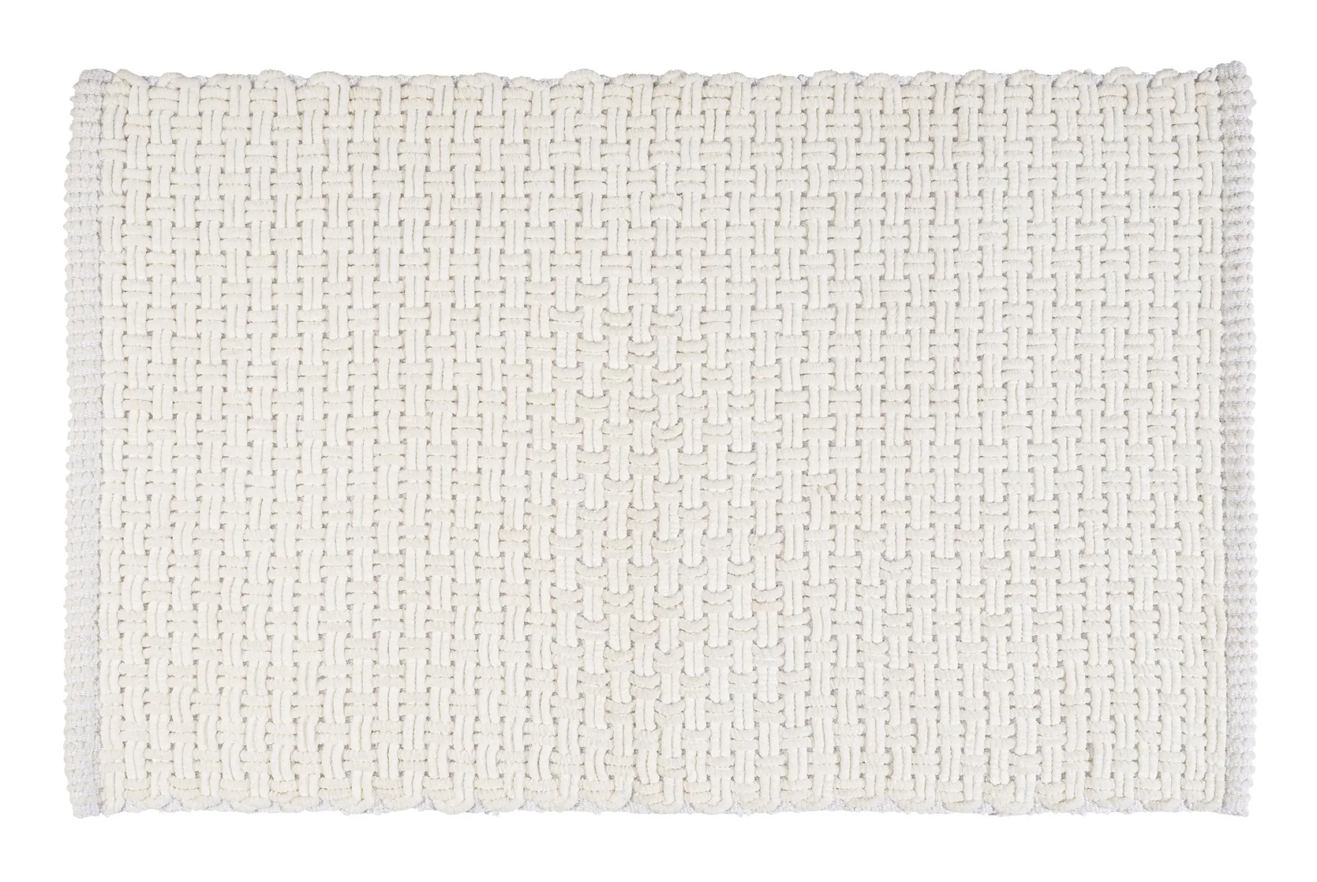 WENKO ECOLI Badteppich 50 x 80 cm, Weiß