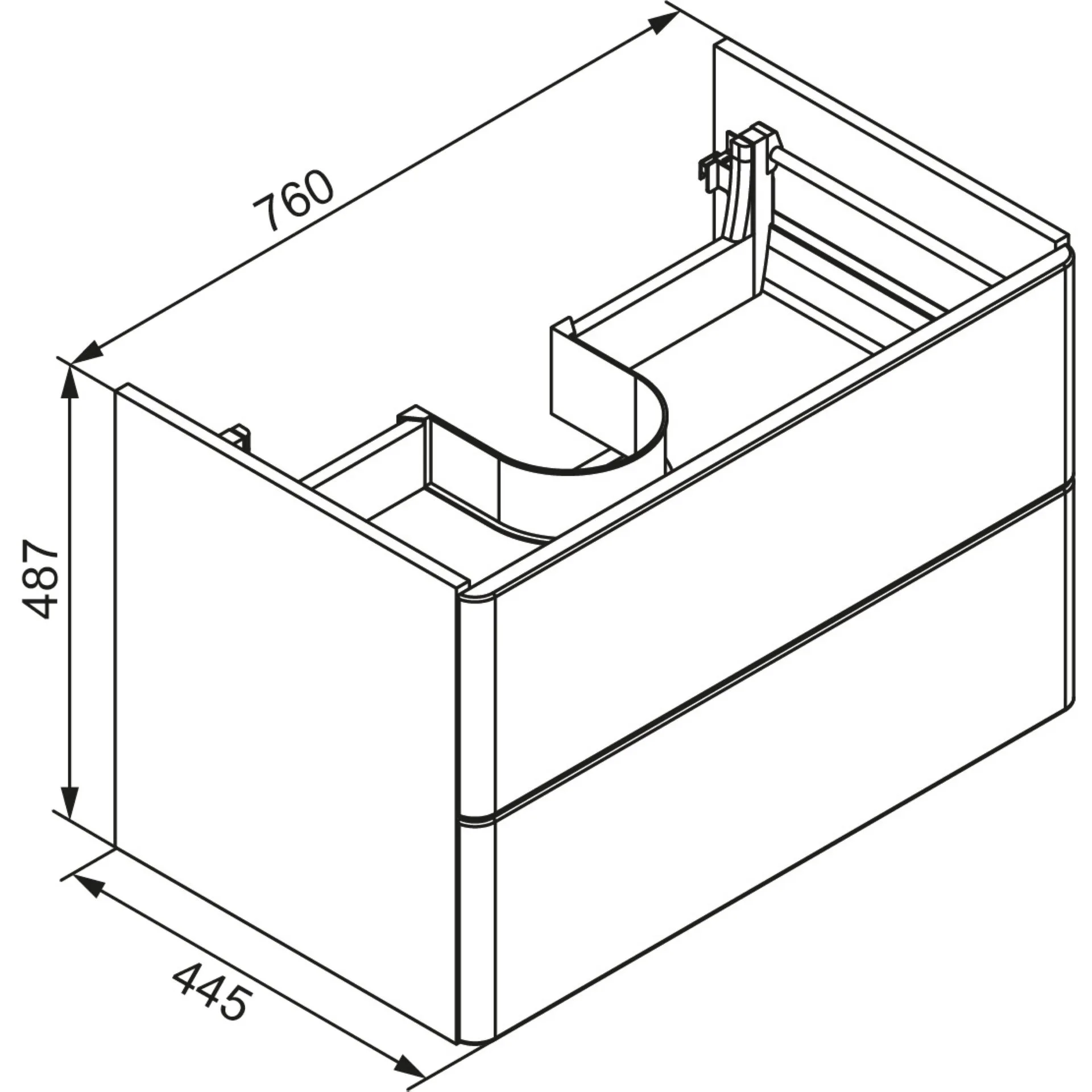 LANZET K8 Waschbecken mit Unterschrank 80 cm breit, Weiß, Waschbecken Keramik Weiß