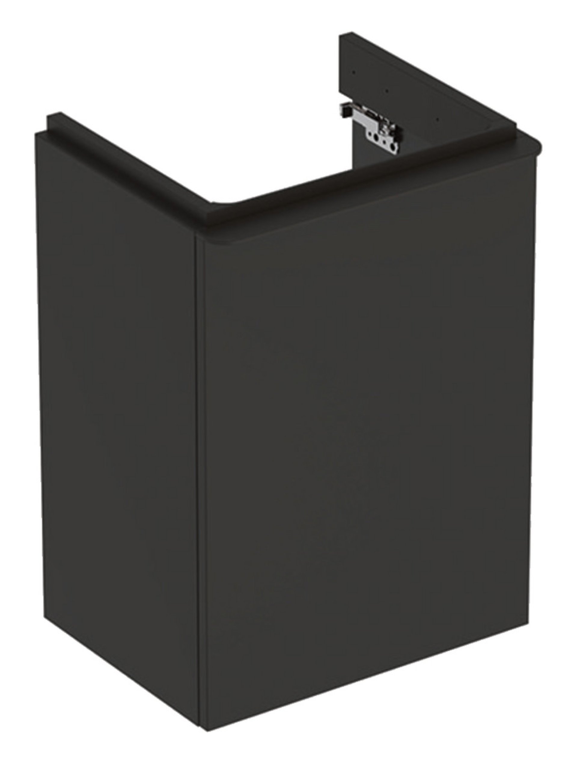 GEBERIT SMYLE SQUARE Waschbeckenunterschrank 44 cm breit, Anthrazit, Türanschlag rechts