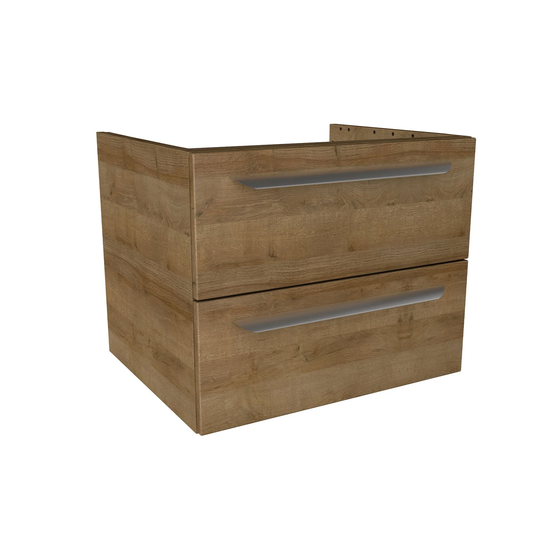 LANZET M9 Waschbeckenunterschrank 60 cm breit, Braun hell