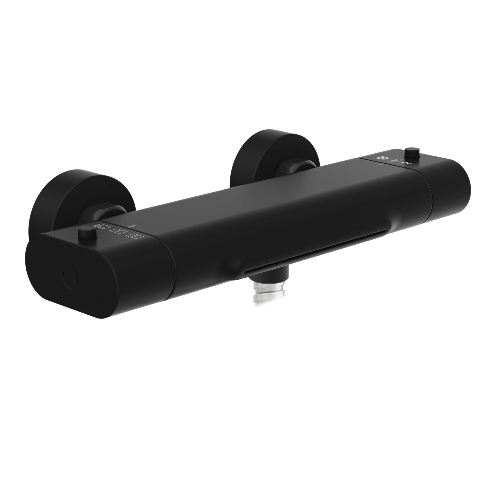 EISL CARNEO Badewannenarmatur, Schwarz matt, mit Schwallauslauf