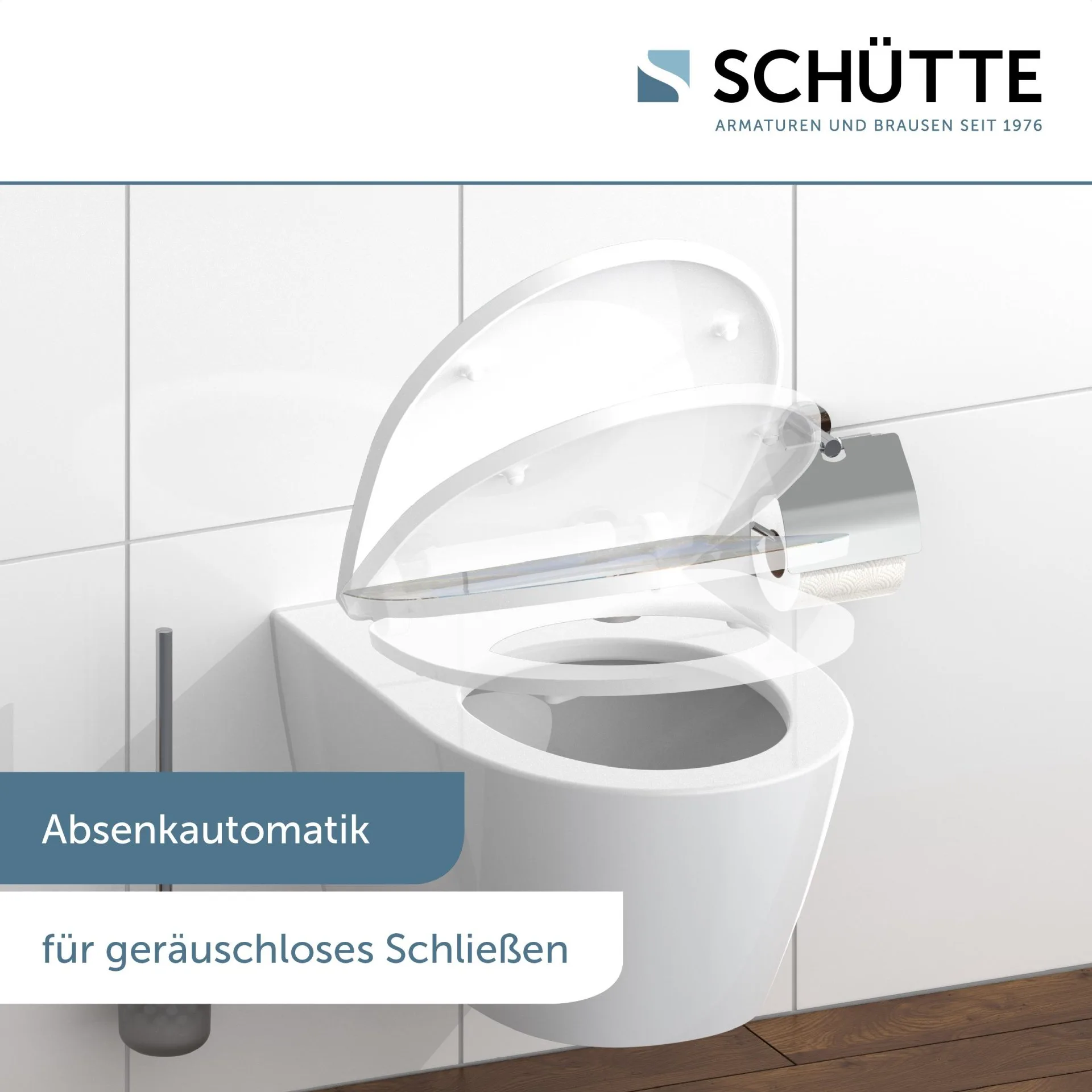 SCHÜTTE HAPPY ELEPHANT WC-Sitz, Kunststoff, mit Absenkautomatik und Schnellverschluss