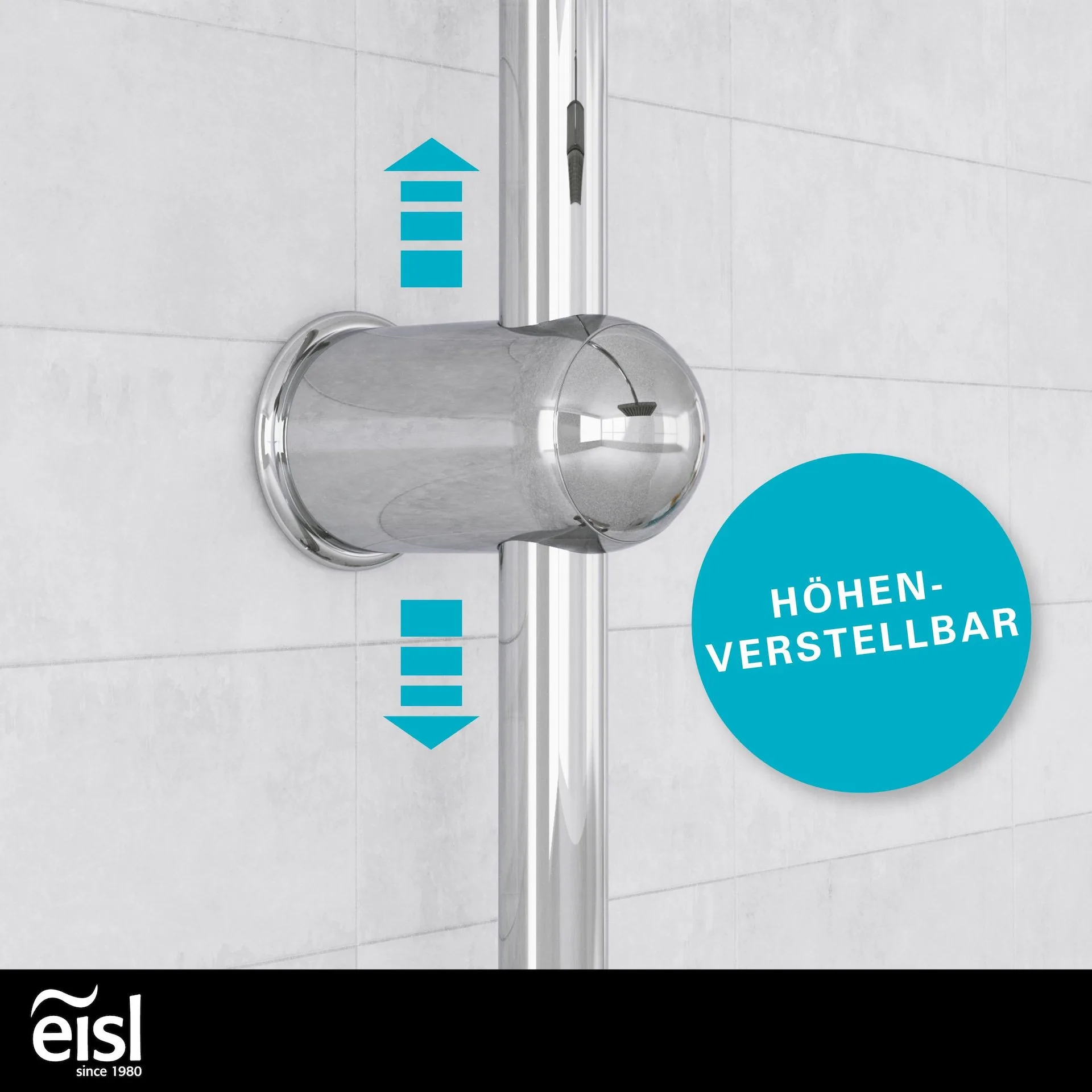 Eisl EASY ENERGY Überkopf-Brauseset, Chrom