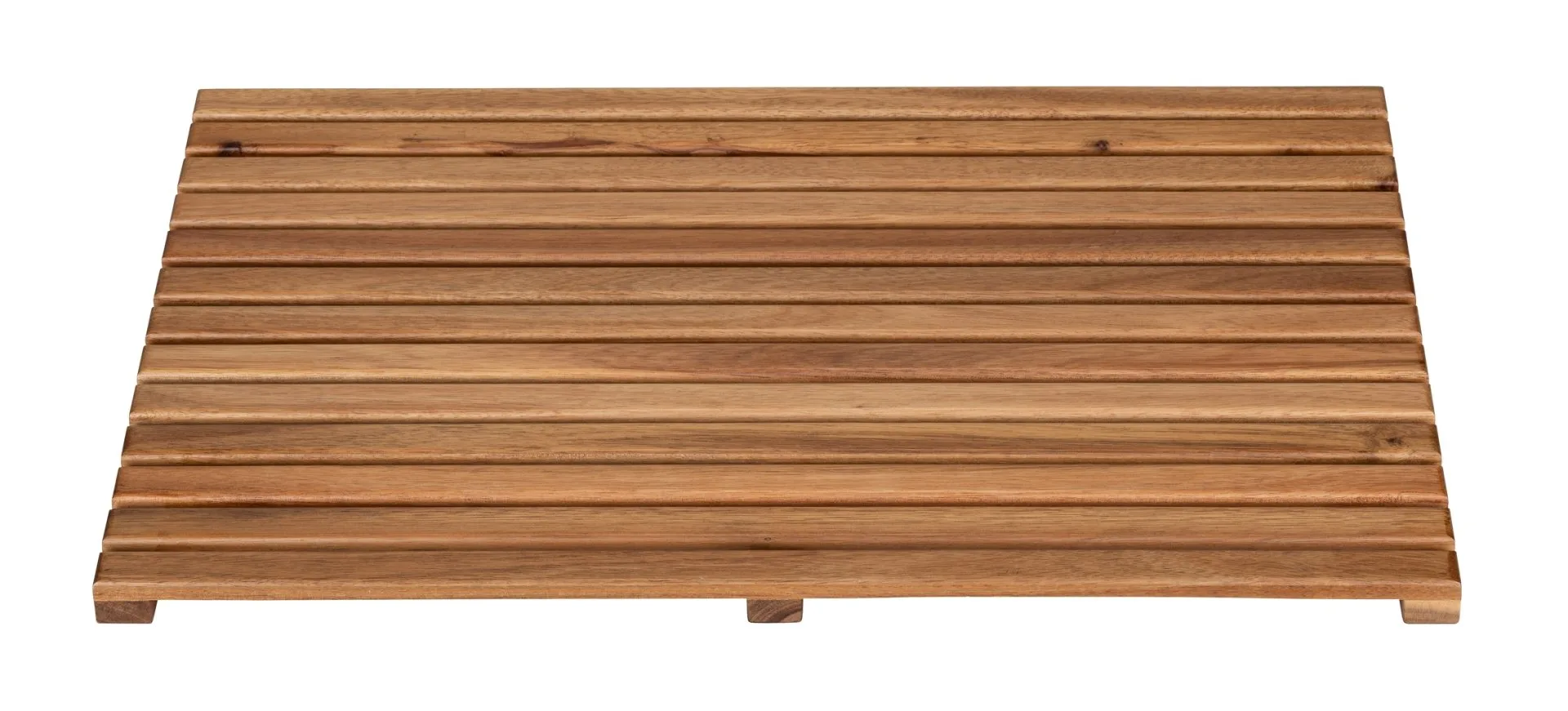 WENKO ACACIA Badematte 60 x 40 cm, Braun, aus Akazienholz