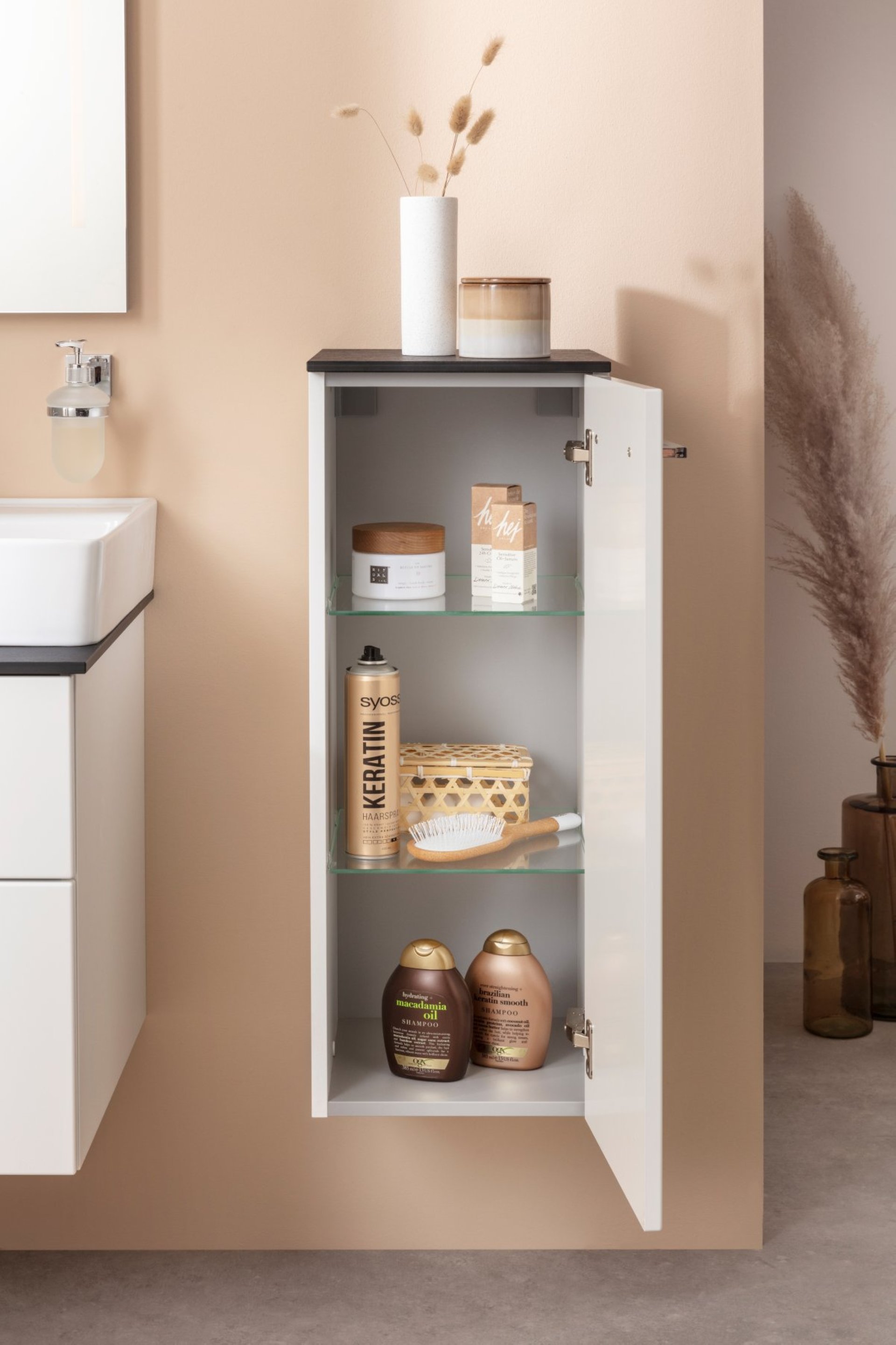 Fackelmann OXFORD Midischrank 30 cm breit, Weiß